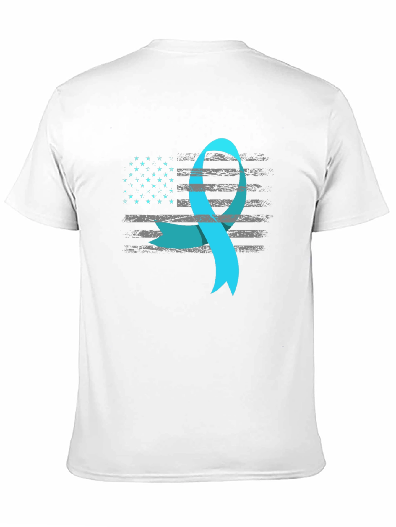 Awareness Ribbon USA Flag T-Shirt
