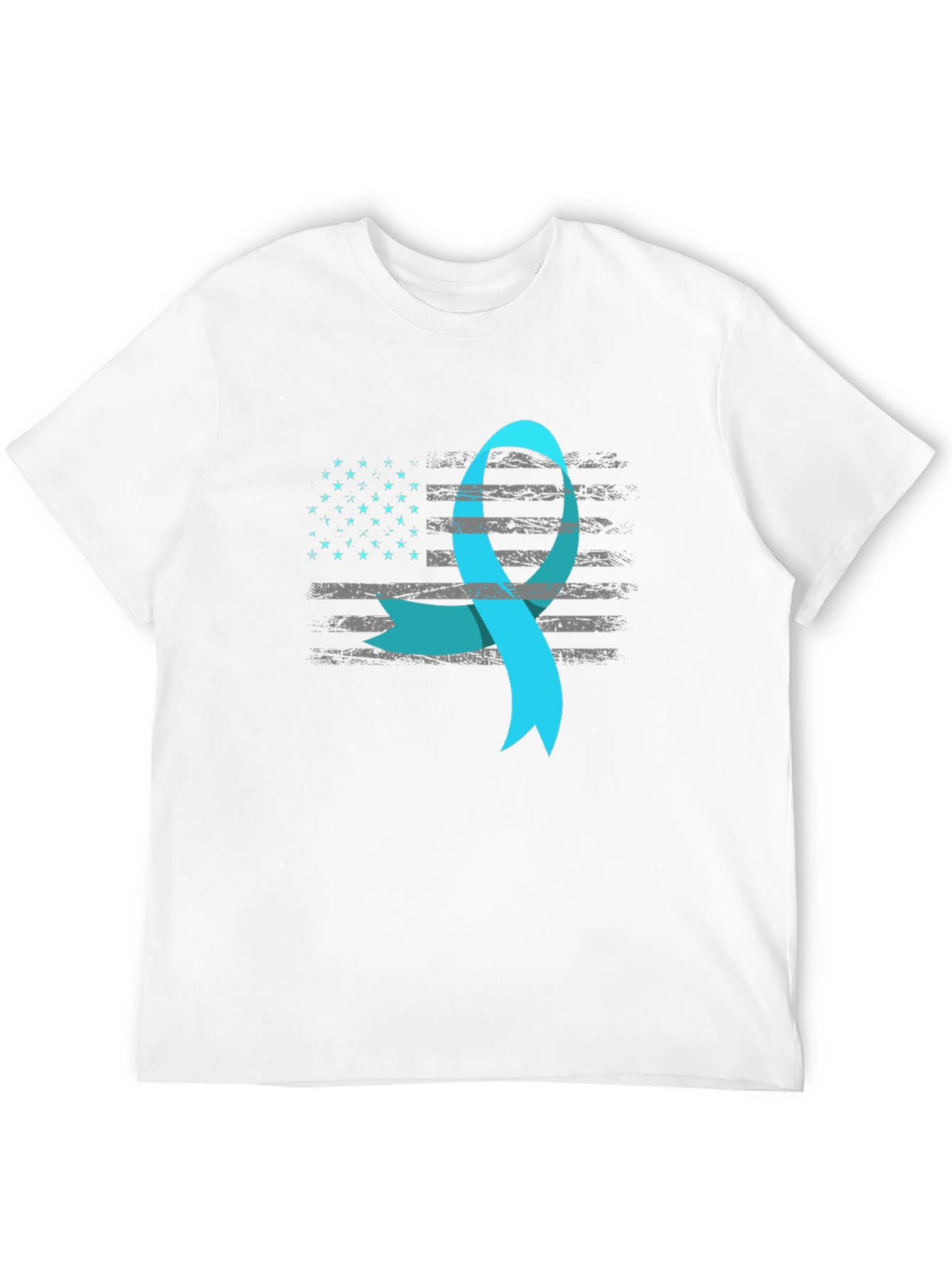 Awareness Ribbon USA Flag T-Shirt