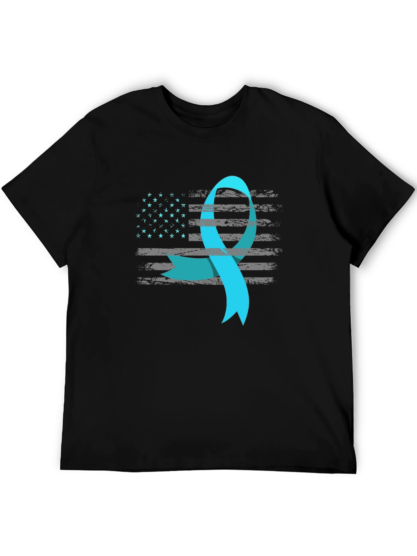 Awareness Ribbon USA Flag T-Shirt