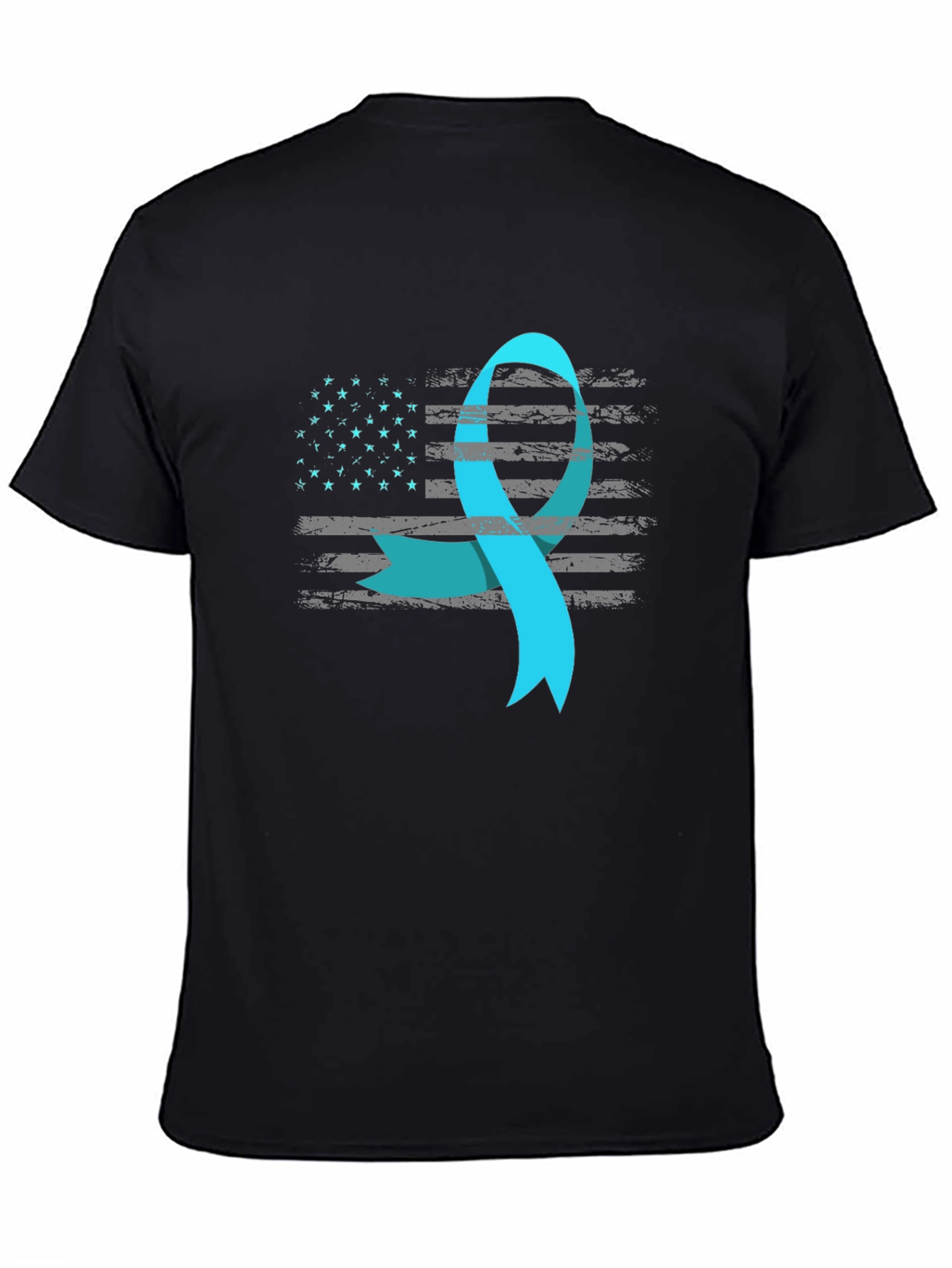 Awareness Ribbon USA Flag T-Shirt