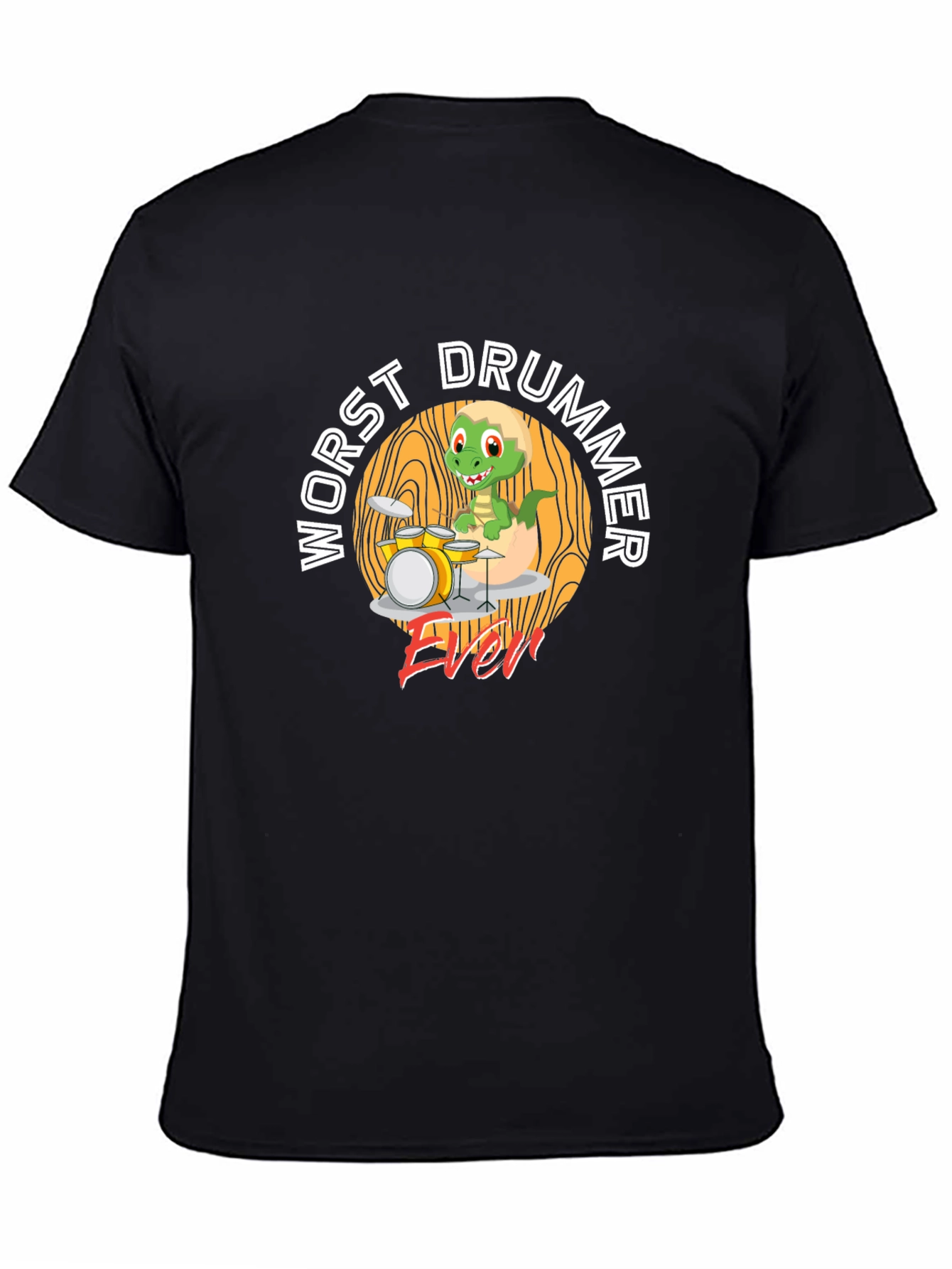 Worst Drummer Ever Dinosaur T-Shirt