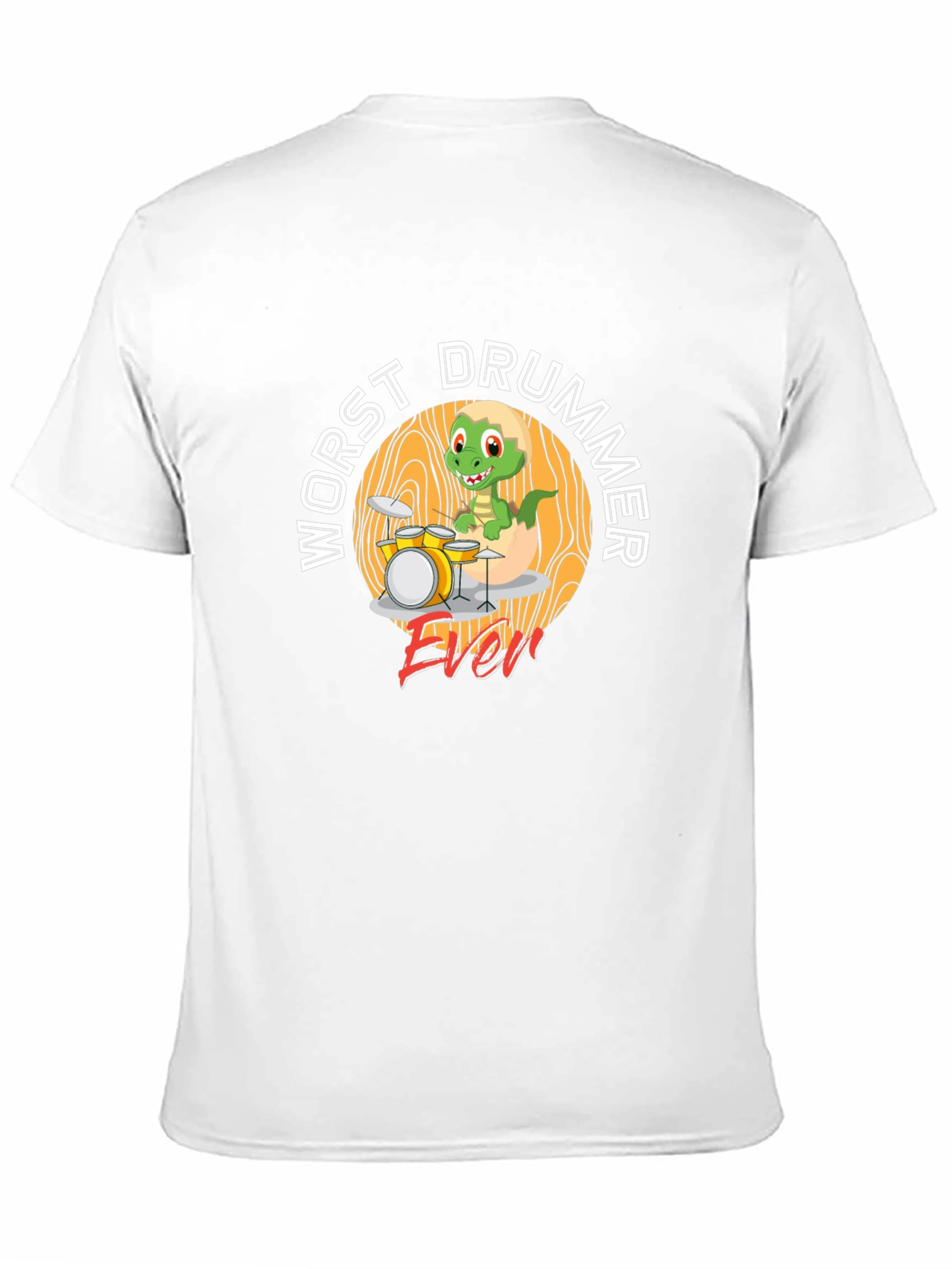 Worst Drummer Ever Dinosaur T-Shirt