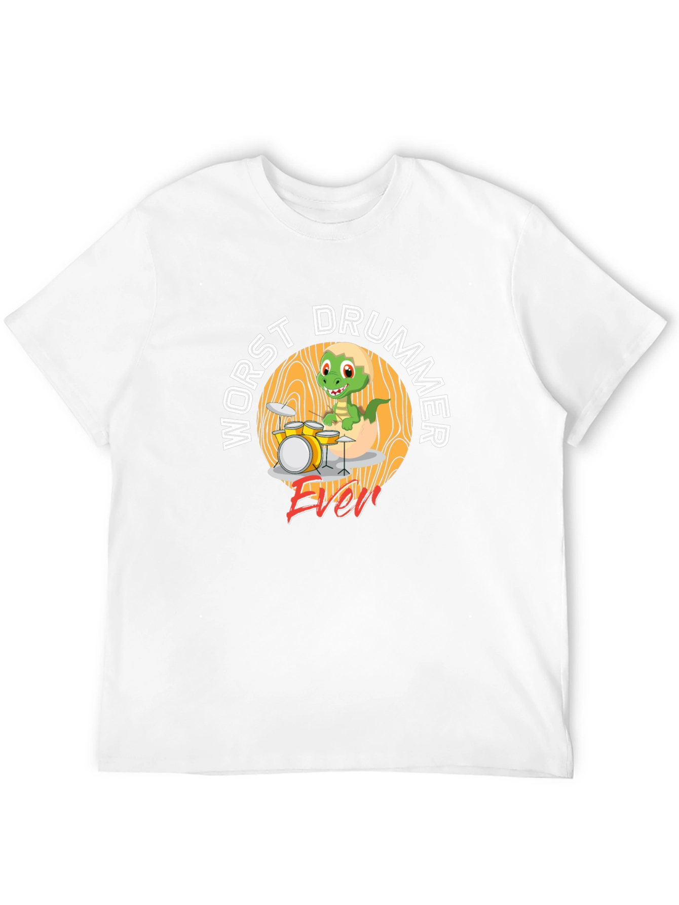 Worst Drummer Ever Dinosaur T-Shirt