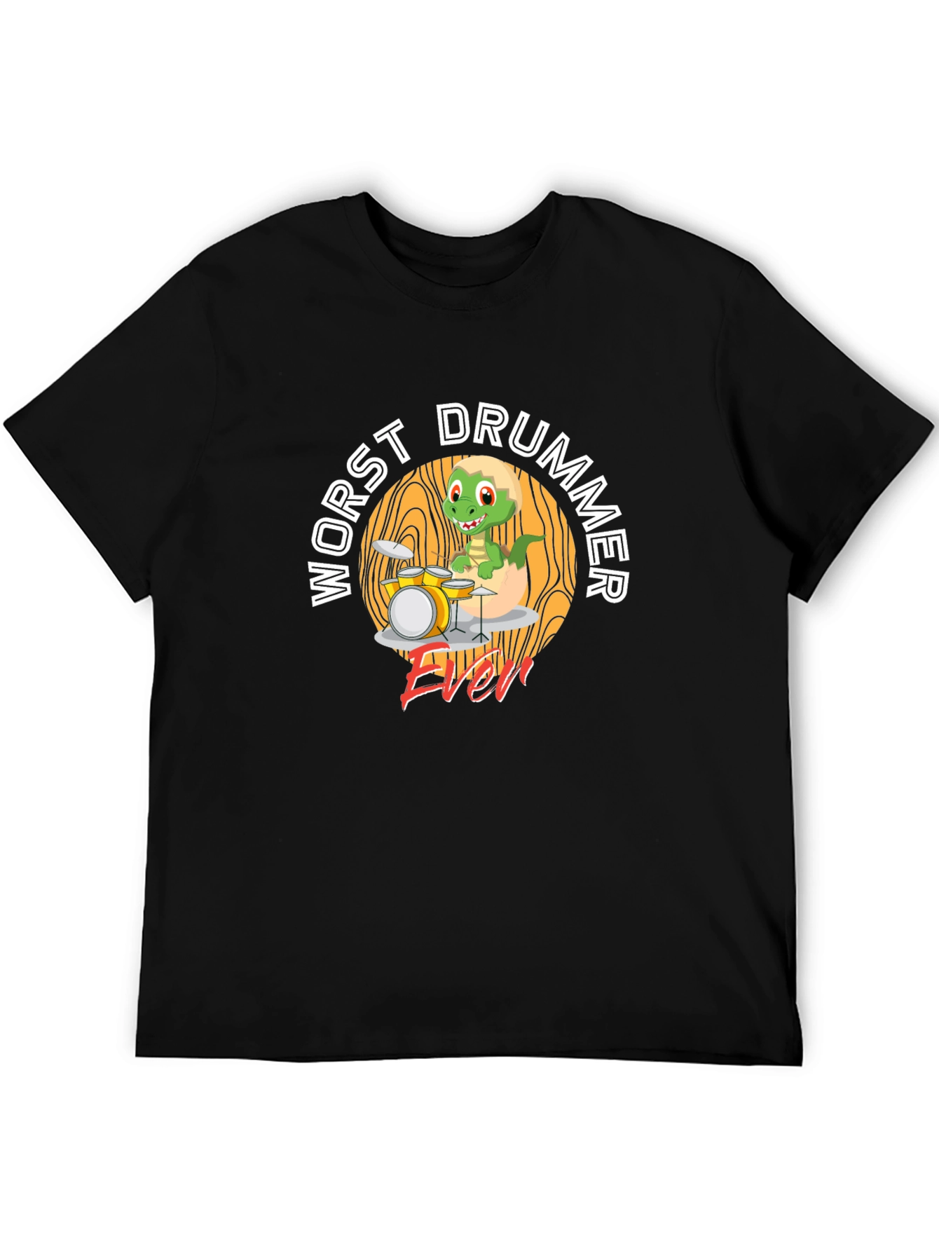 Worst Drummer Ever Dinosaur T-Shirt