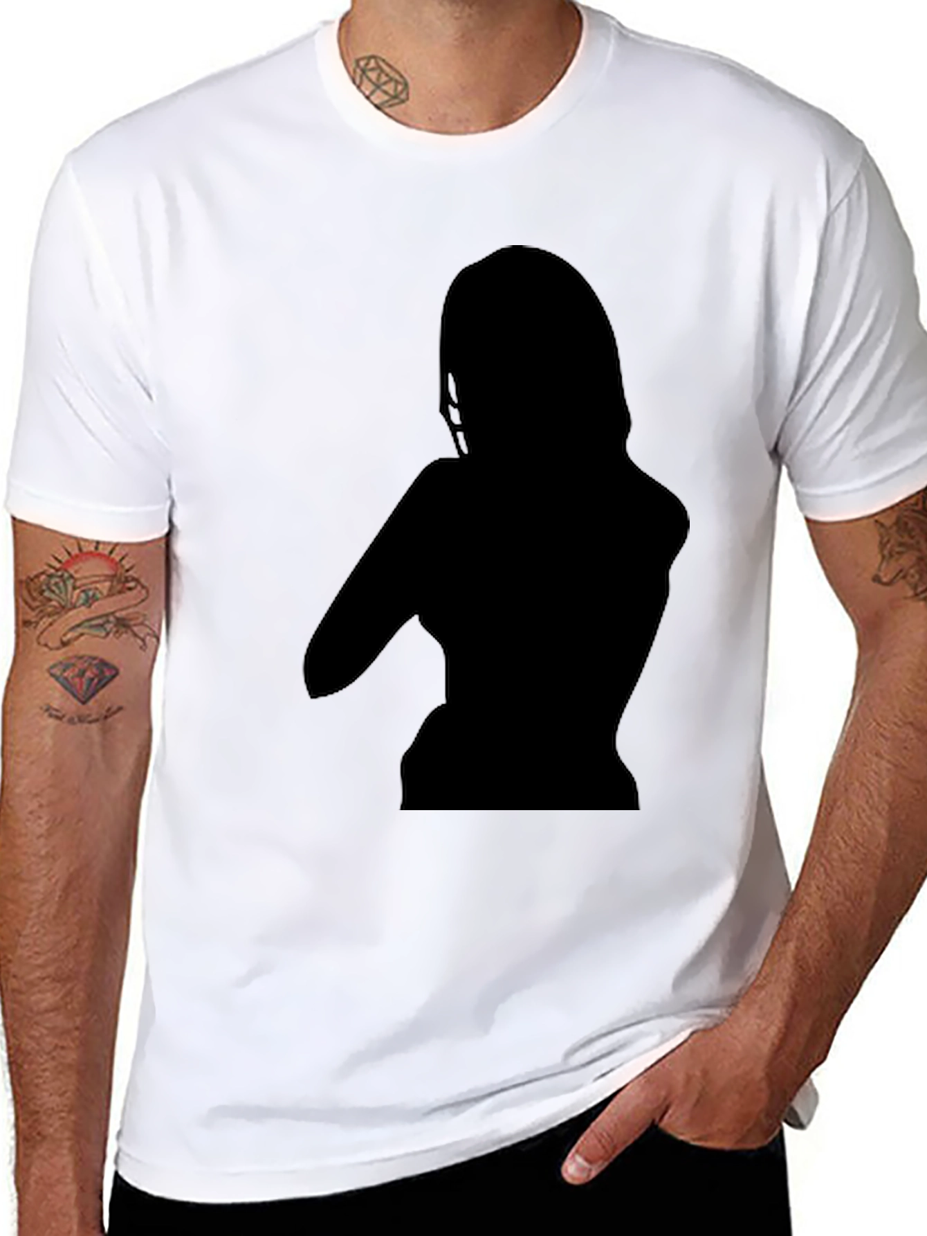Silhouette Graphic Print T-Shirt