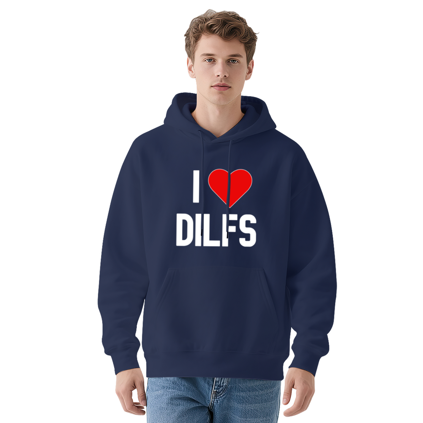 Trendy Simple Letter Print Graphic Hoodie, Unisex Comfort Daily Sweatshirt