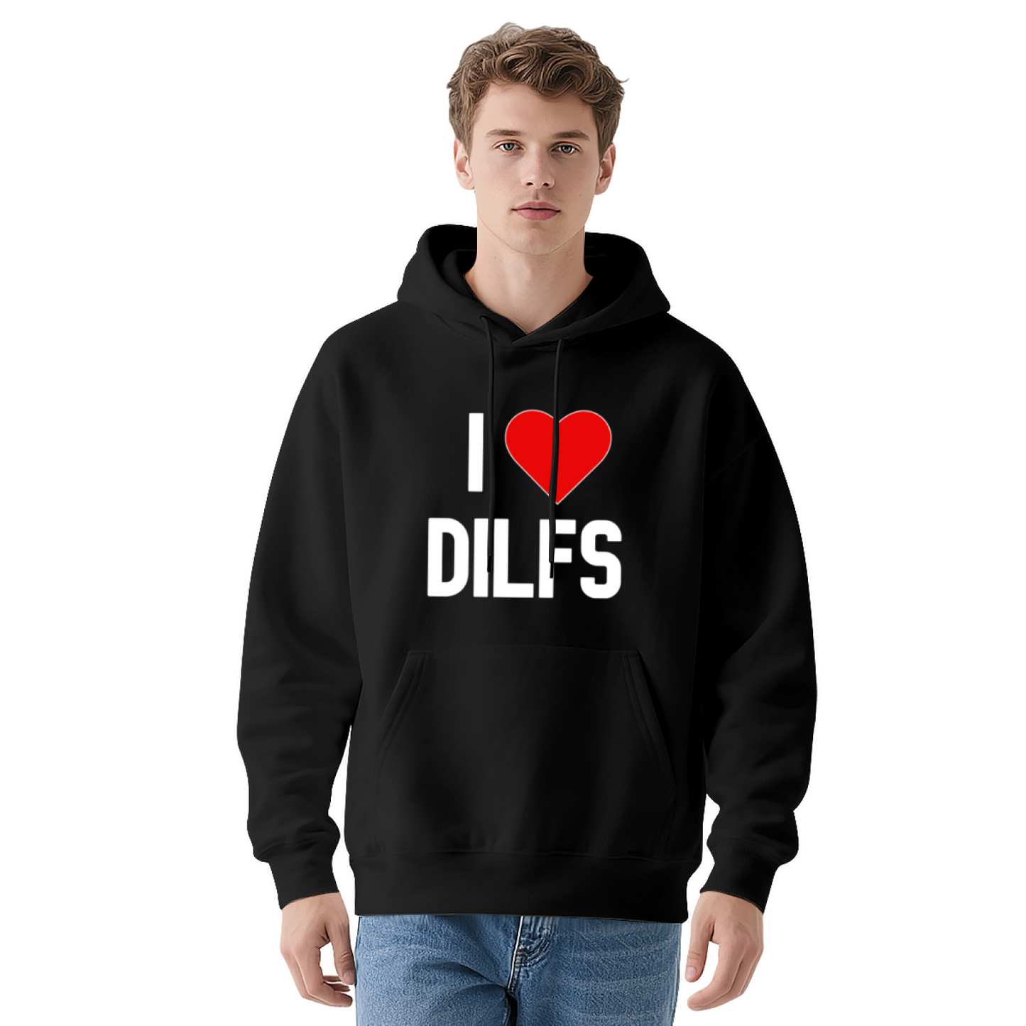 Trendy Simple Letter Print Graphic Hoodie, Unisex Comfort Daily Sweatshirt