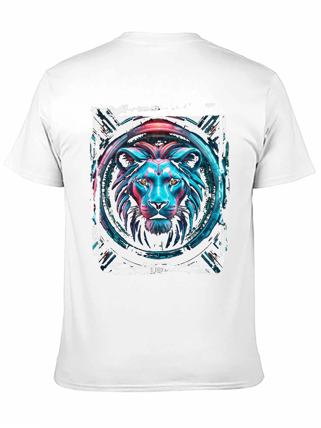 Lion Graphic Print Black T-Shirt