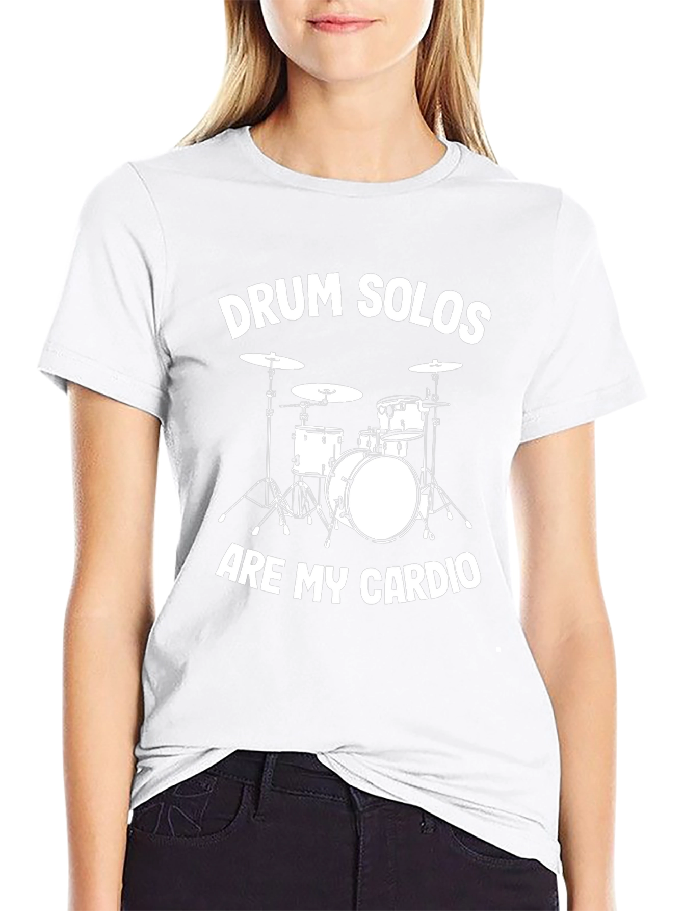 Drum Solos Cardio Black Graphic Tee
