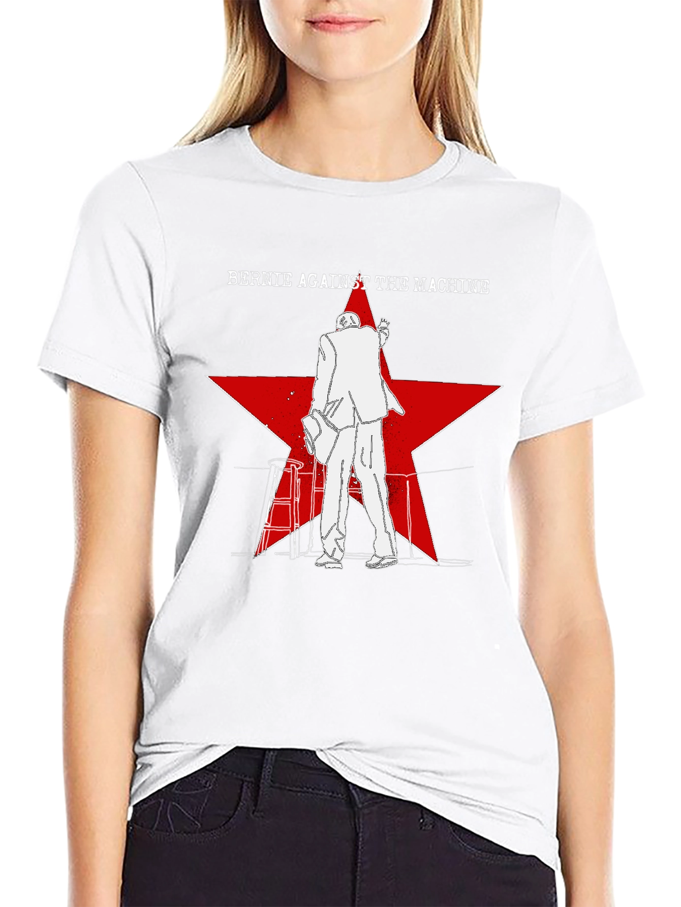 Bernie Against the Machine Graphic Tee