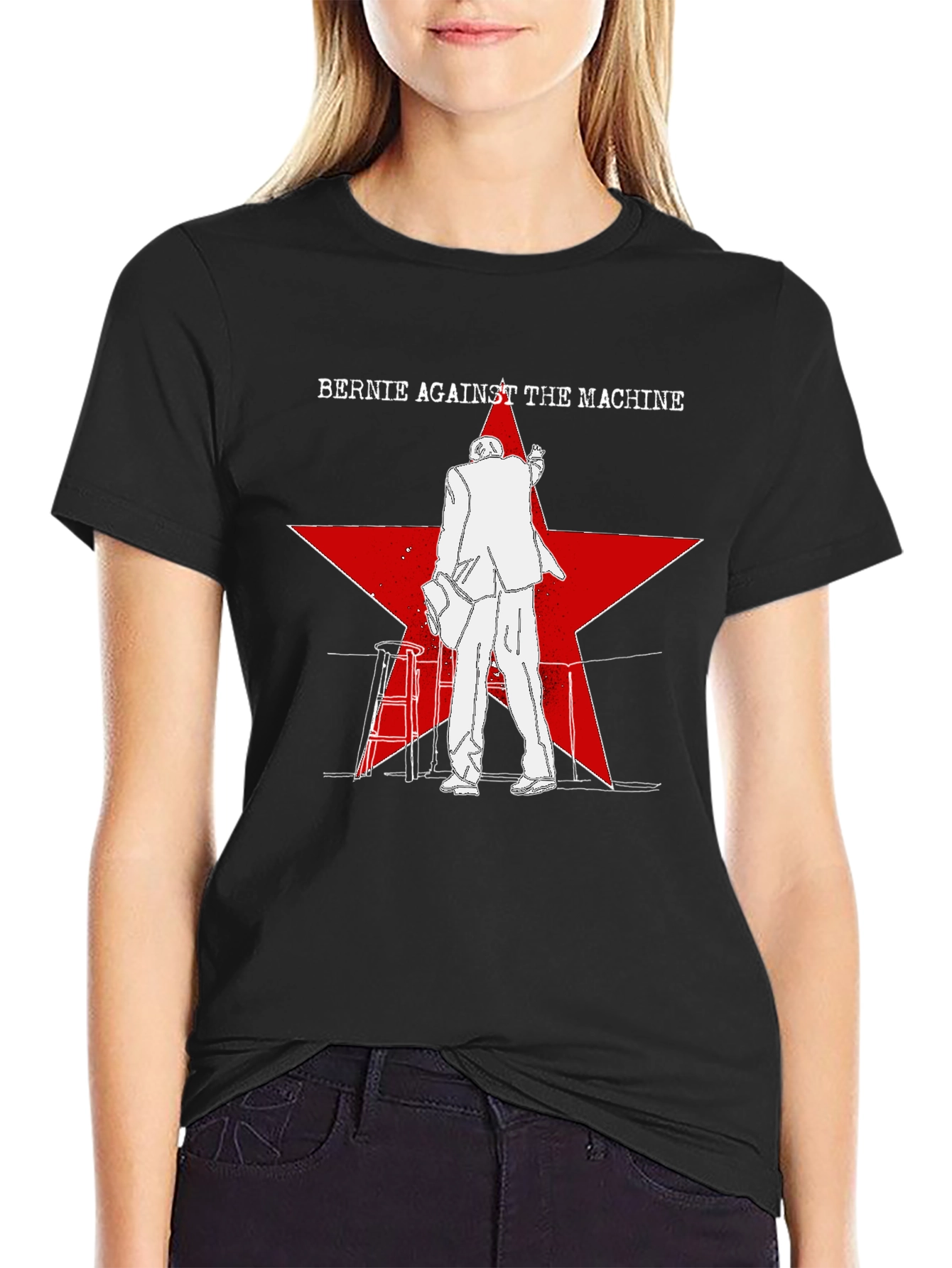 Bernie Against the Machine Graphic Tee