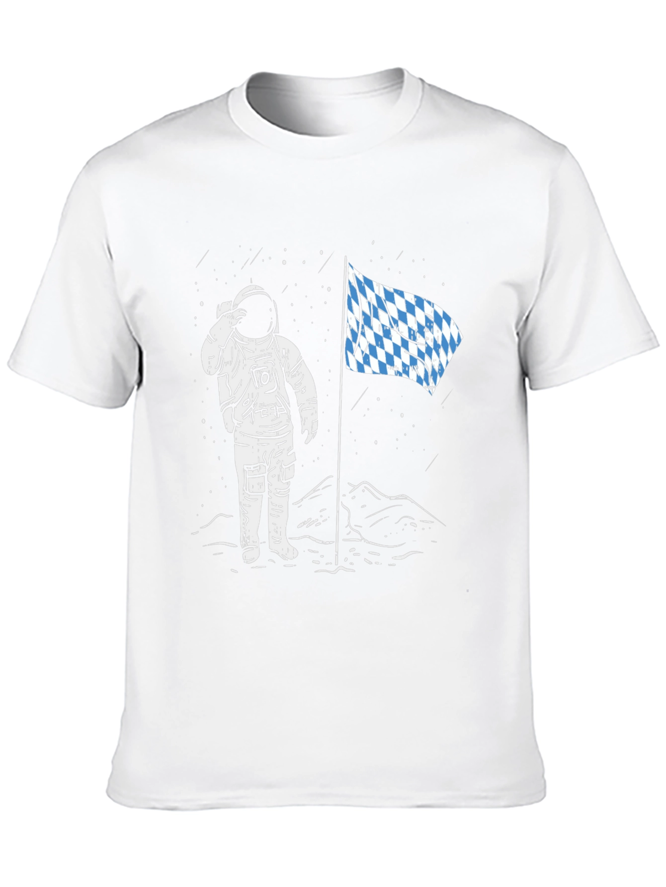 Astronaut Bavarian Flag Graphic Tee