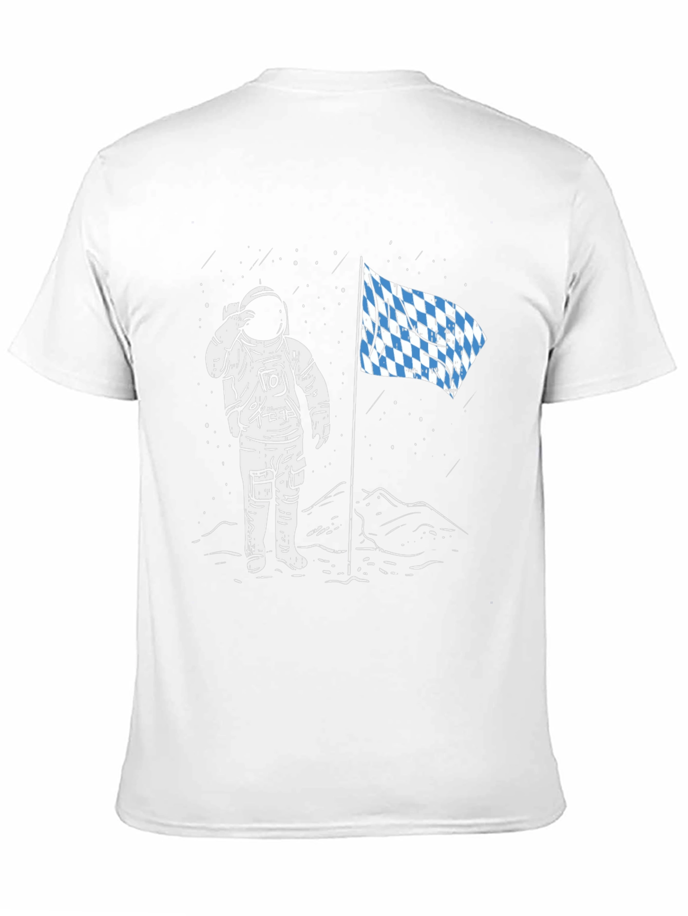 Astronaut Bavarian Flag Graphic Tee