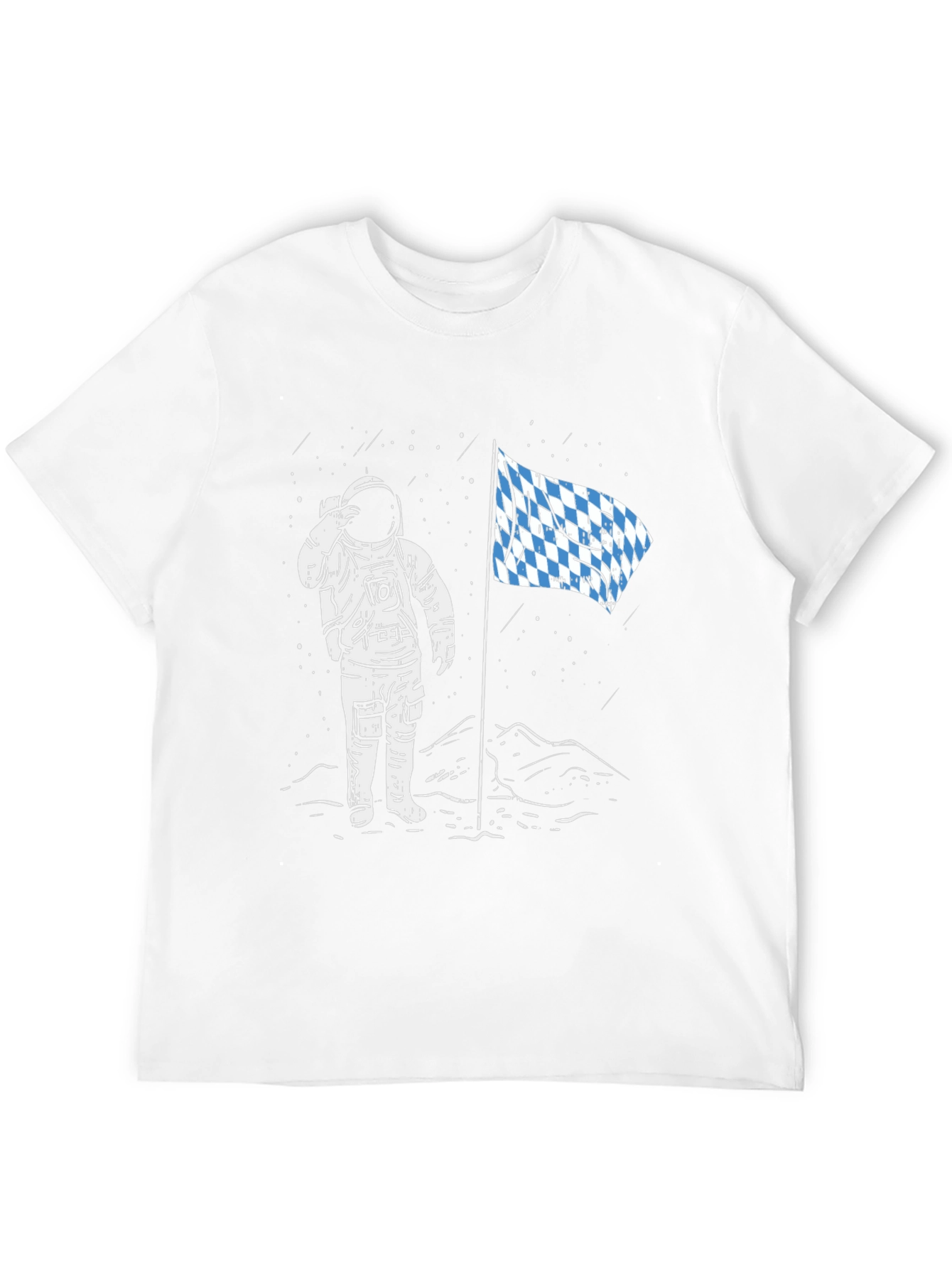 Astronaut Bavarian Flag Graphic Tee