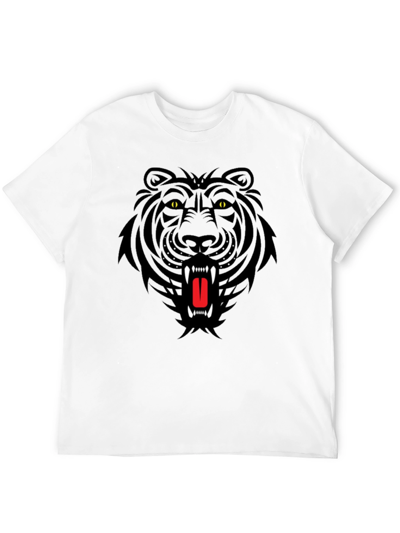 Black Tiger Graphic Tee - Bold Streetwear Style
