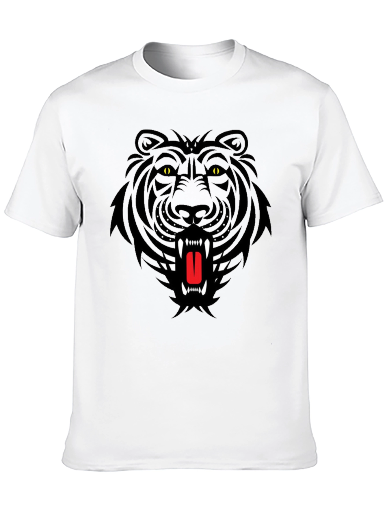 Black Tiger Graphic Tee - Bold Streetwear Style