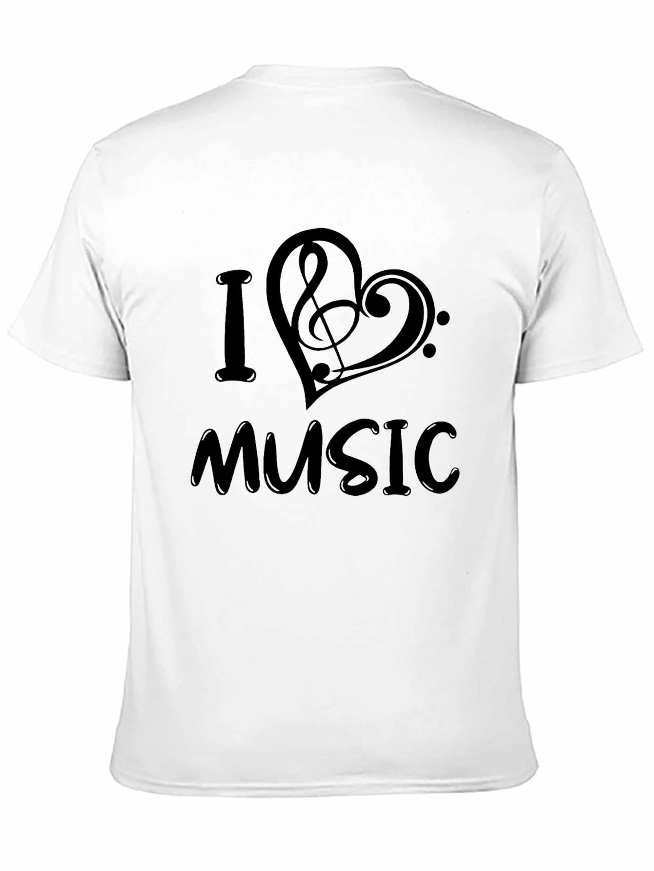 I Heart Music Black T-Shirt