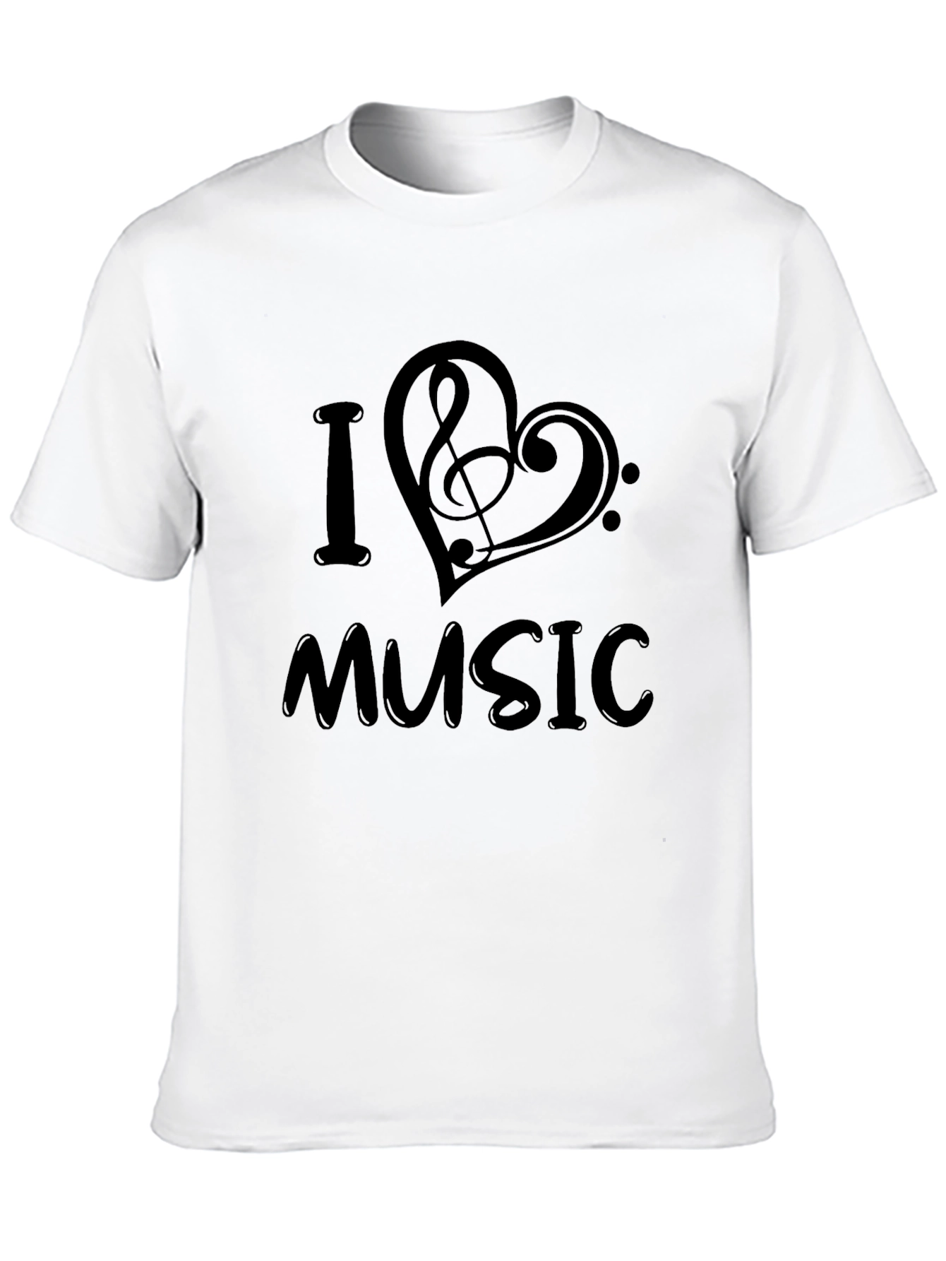 I Heart Music Black T-Shirt