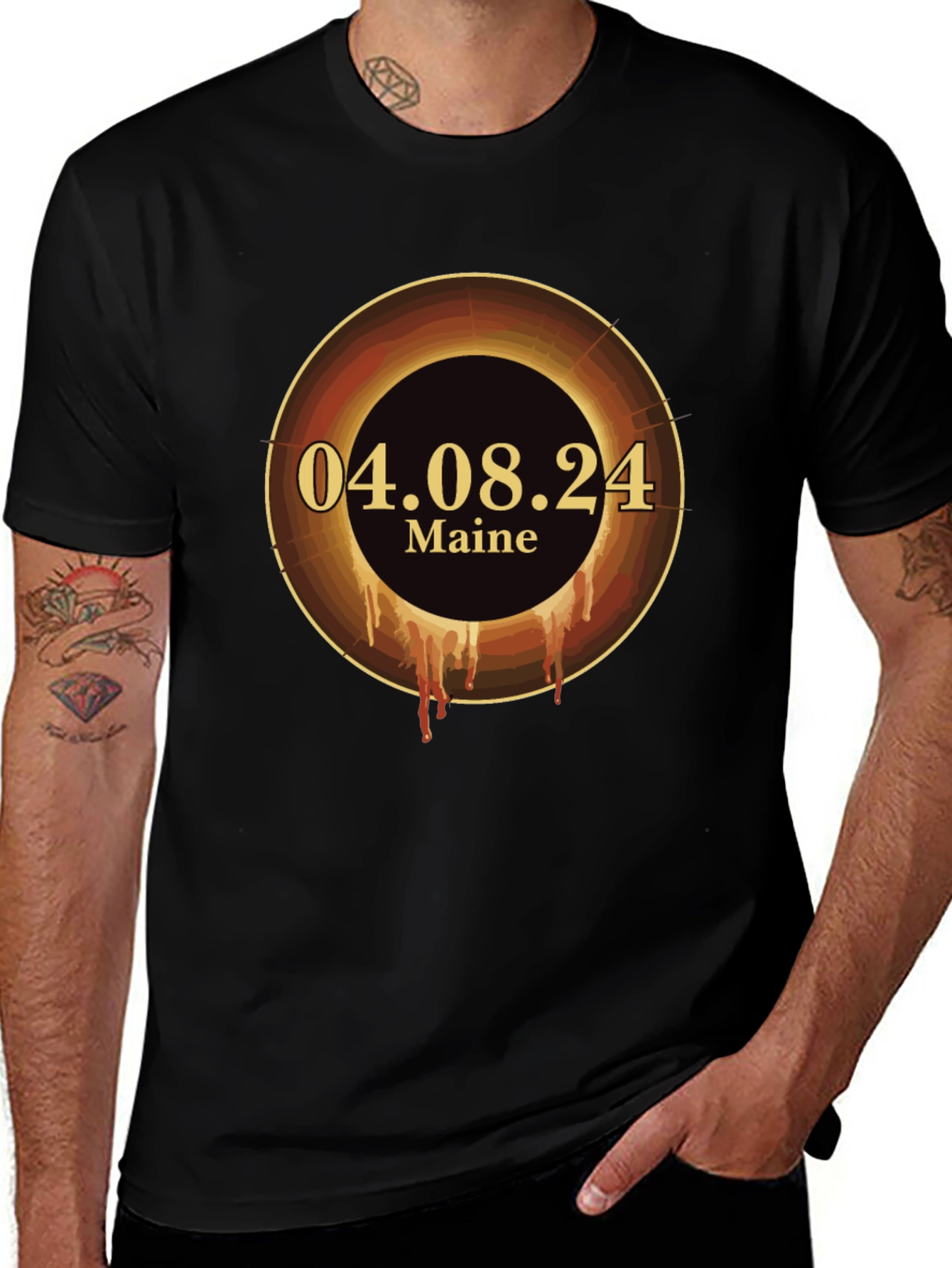 Total Solar Eclipse Maine 04.08.24 T-Shirt