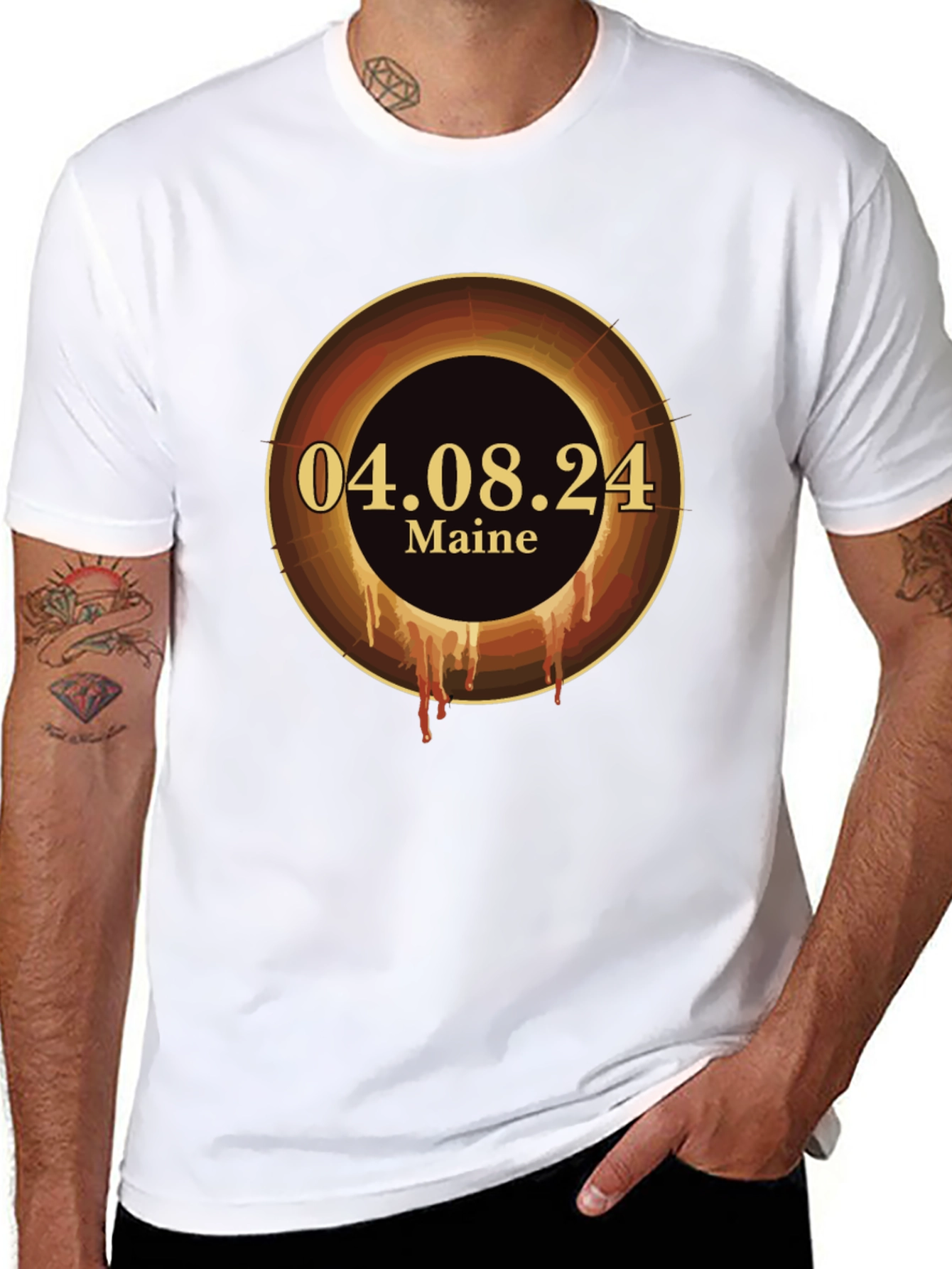 Total Solar Eclipse Maine 04.08.24 T-Shirt