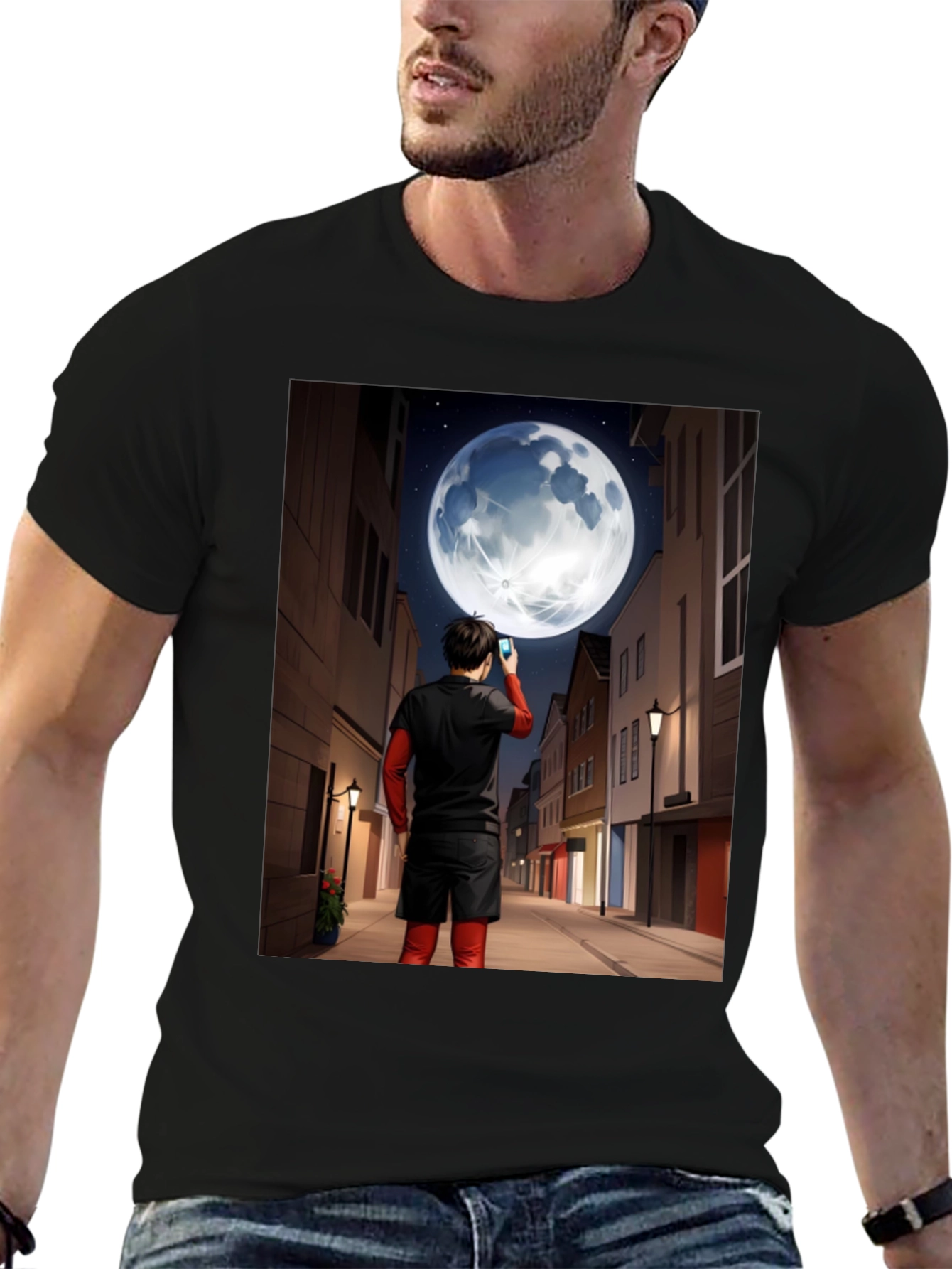 Man in Moon Graphic Tee