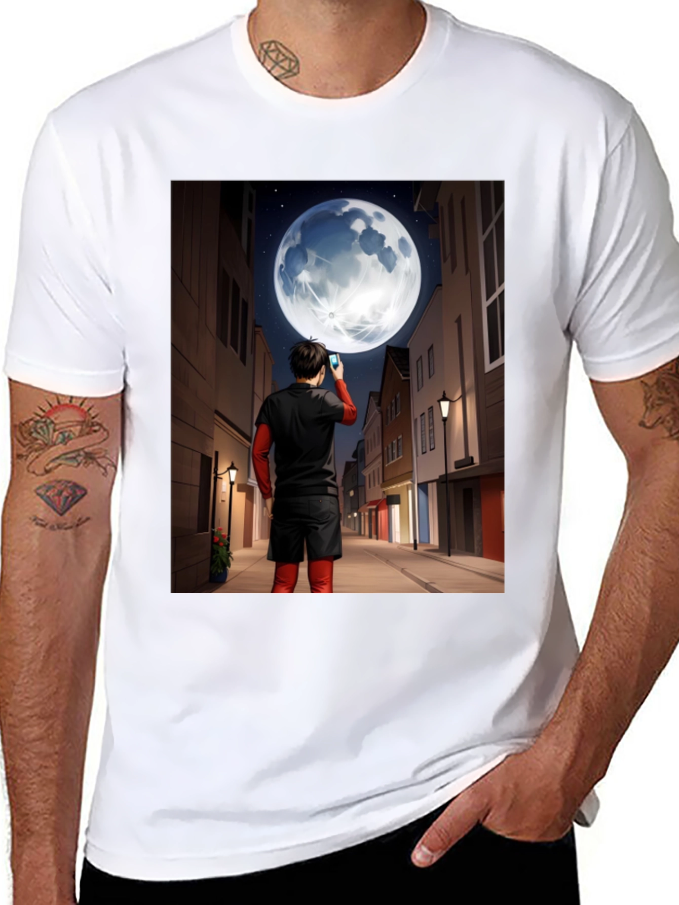 Man in Moon Graphic Tee