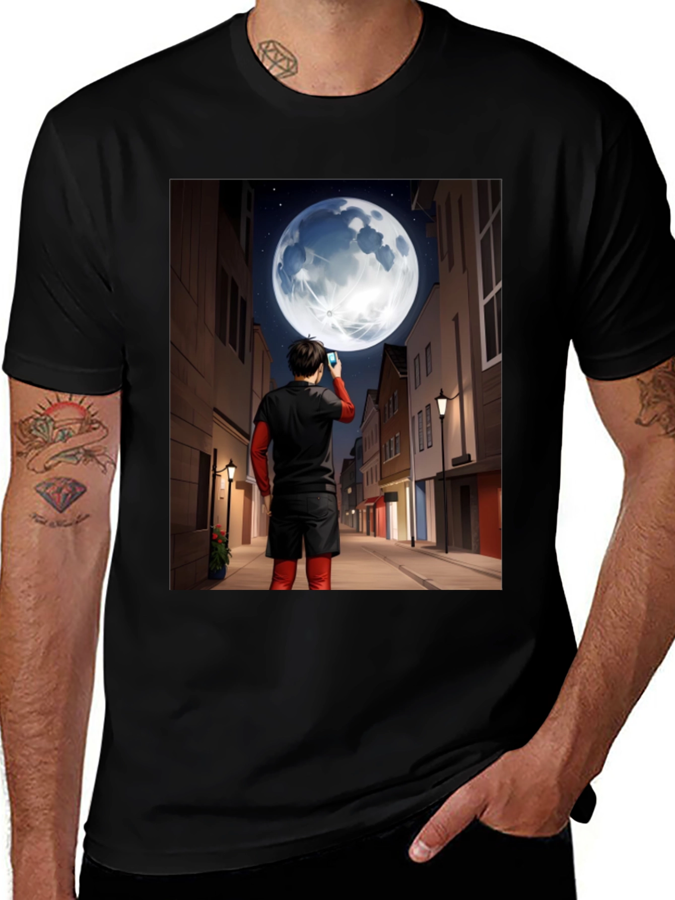 Man in Moon Graphic Tee