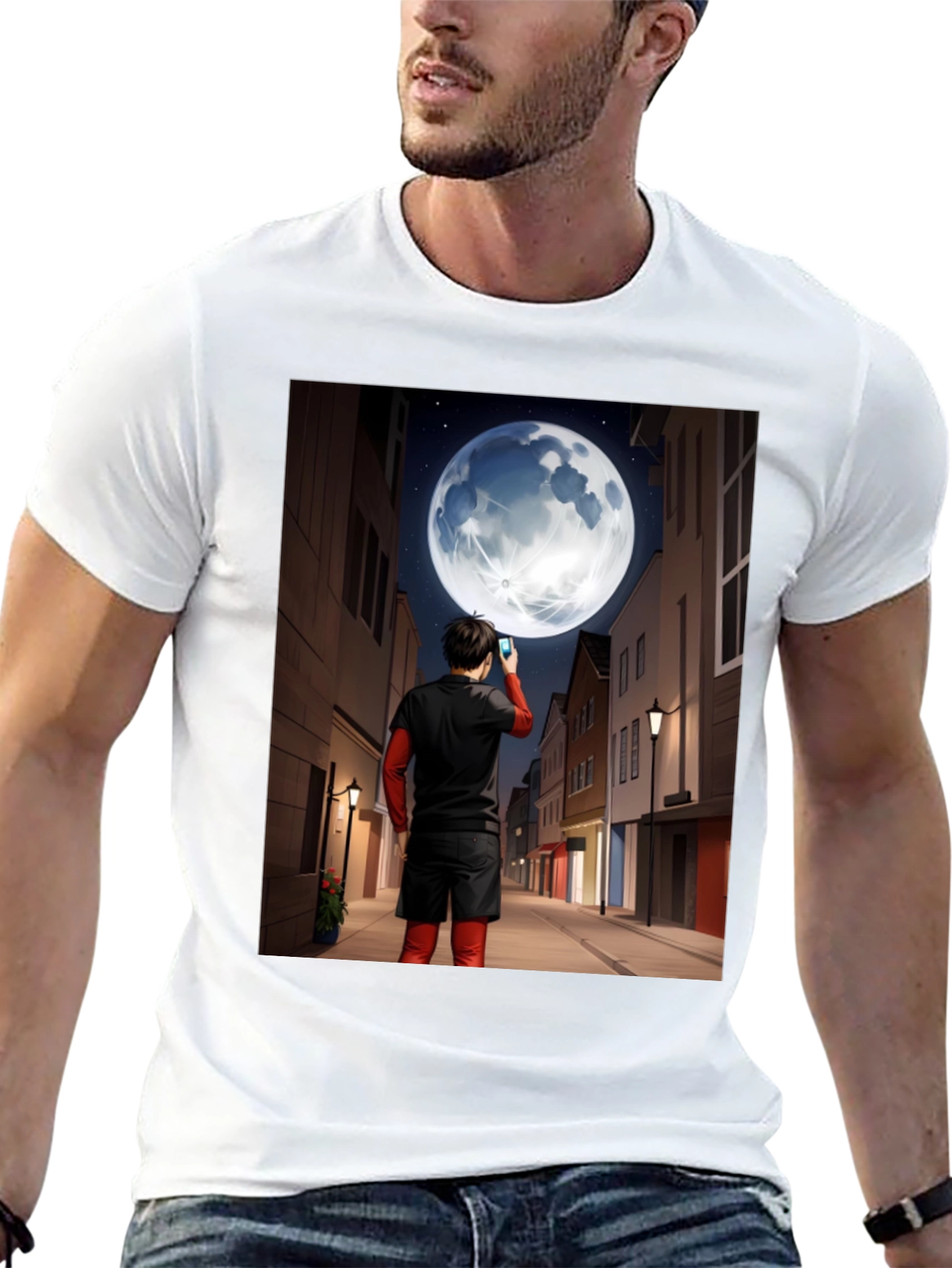 Man in Moon Graphic Tee