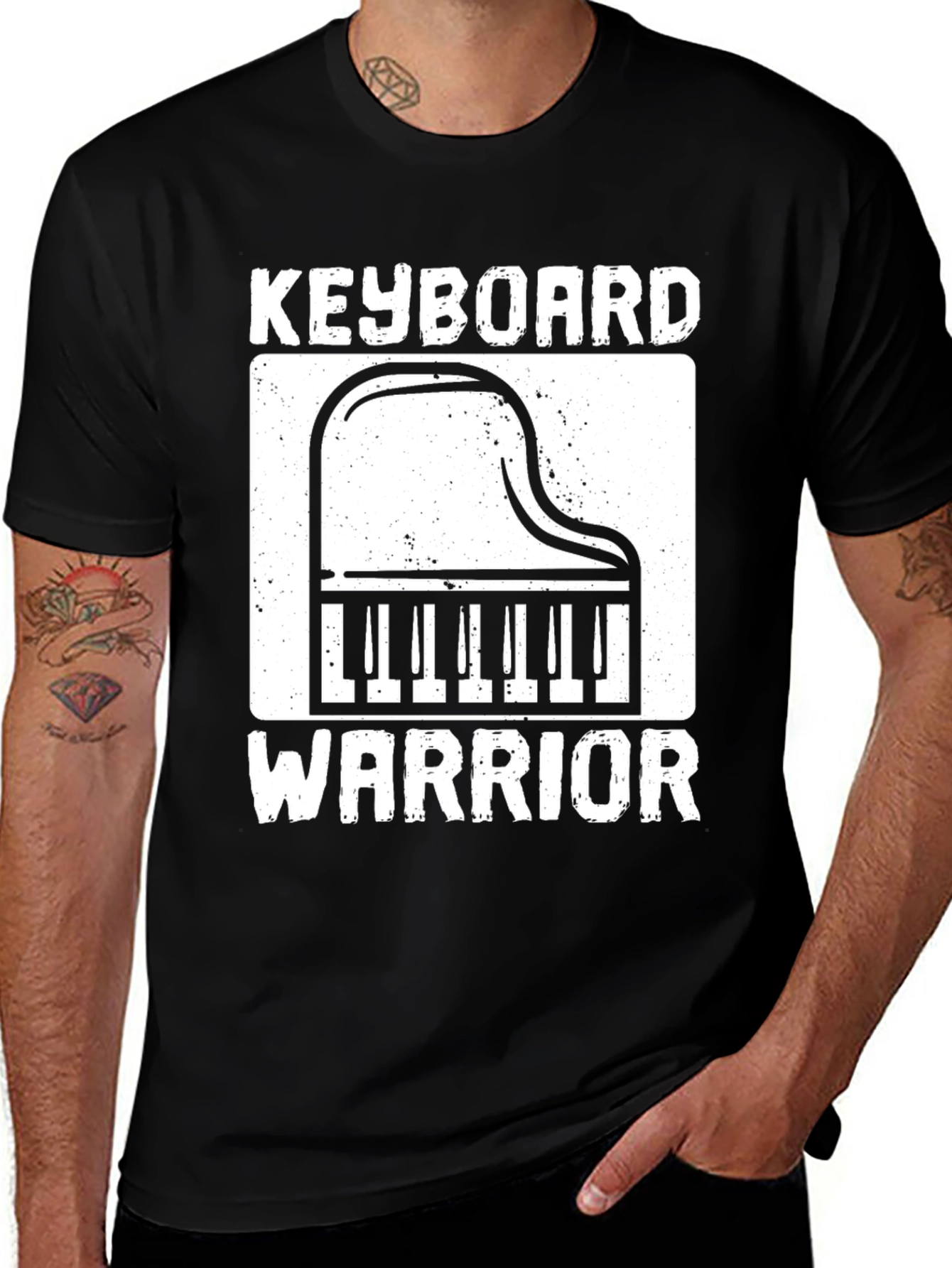 Keyboard Warrior Graphic Tee - Musicians T-Shirt