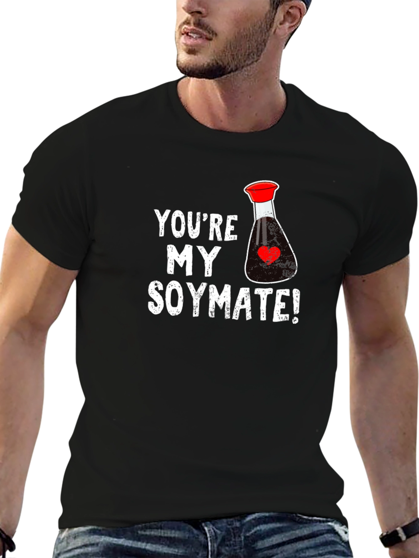 Youre My Soymate Black Graphic Tee