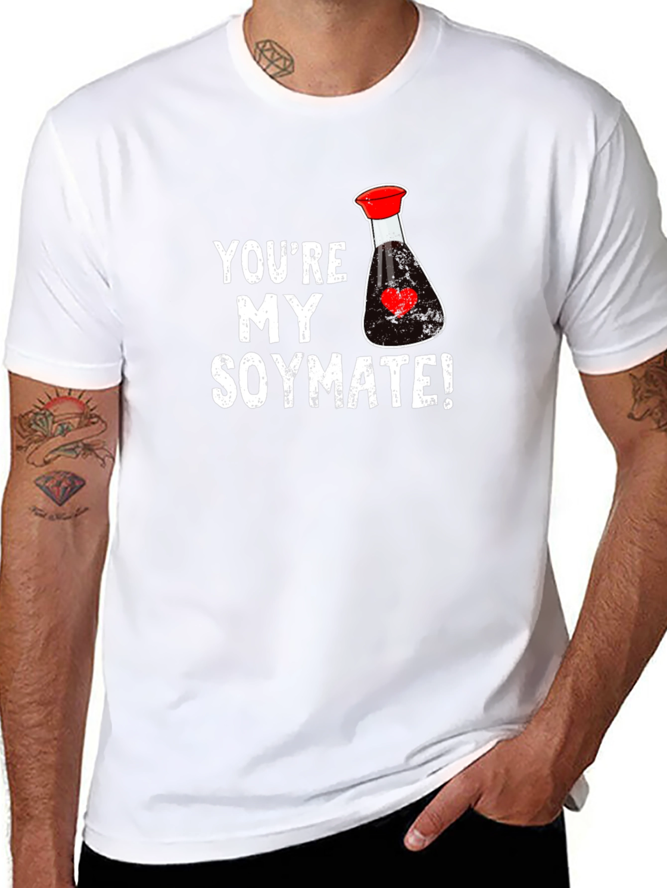 Youre My Soymate Black Graphic Tee