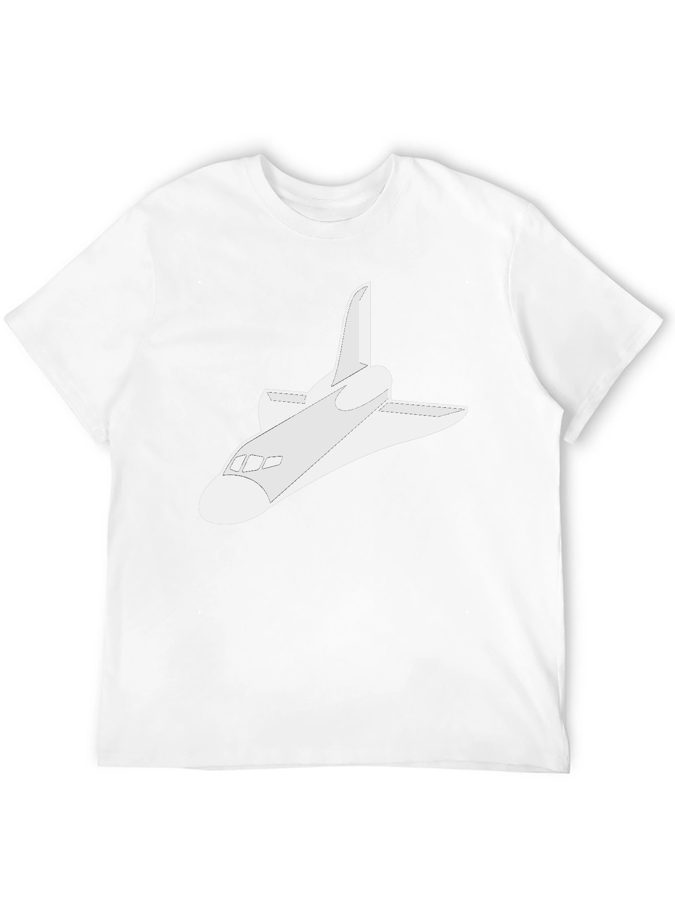 Space Shuttle Graphic Tee - Classic Black T-Shirt