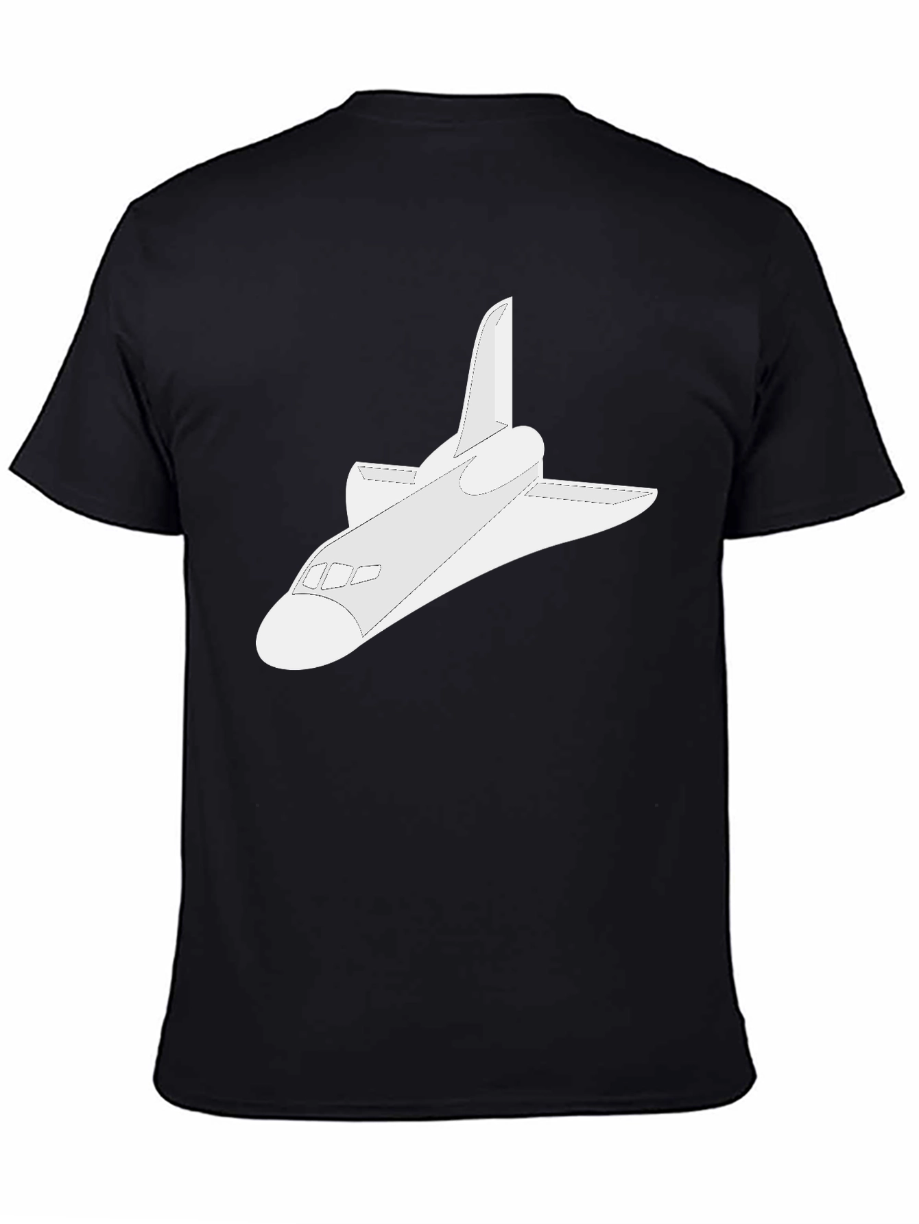 Space Shuttle Graphic Tee - Classic Black T-Shirt