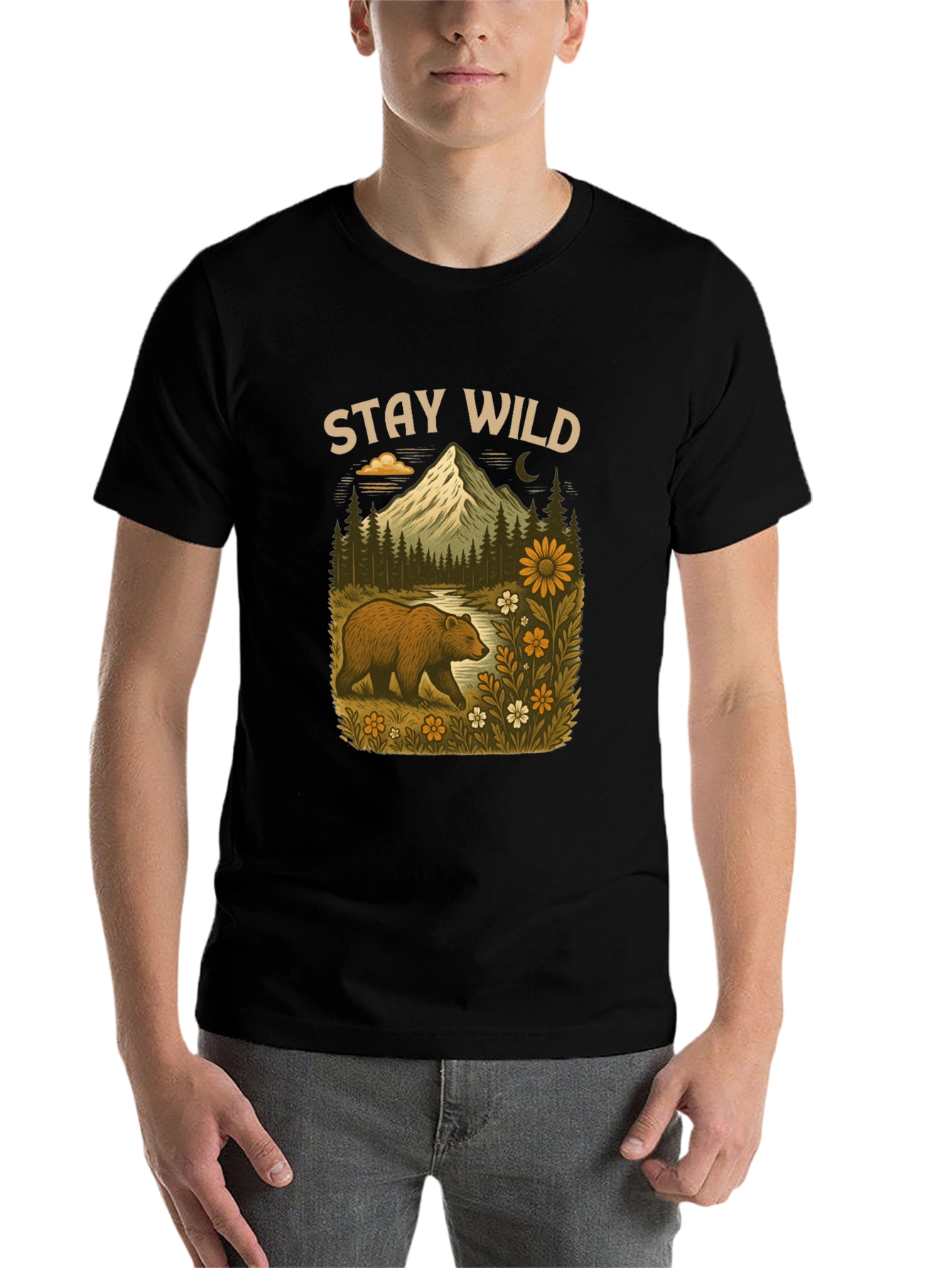 Stay Wild Bear Mountain Graphic Tee