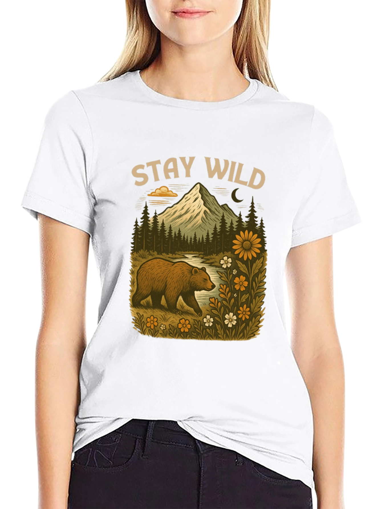 Stay Wild Bear Mountain Graphic Tee