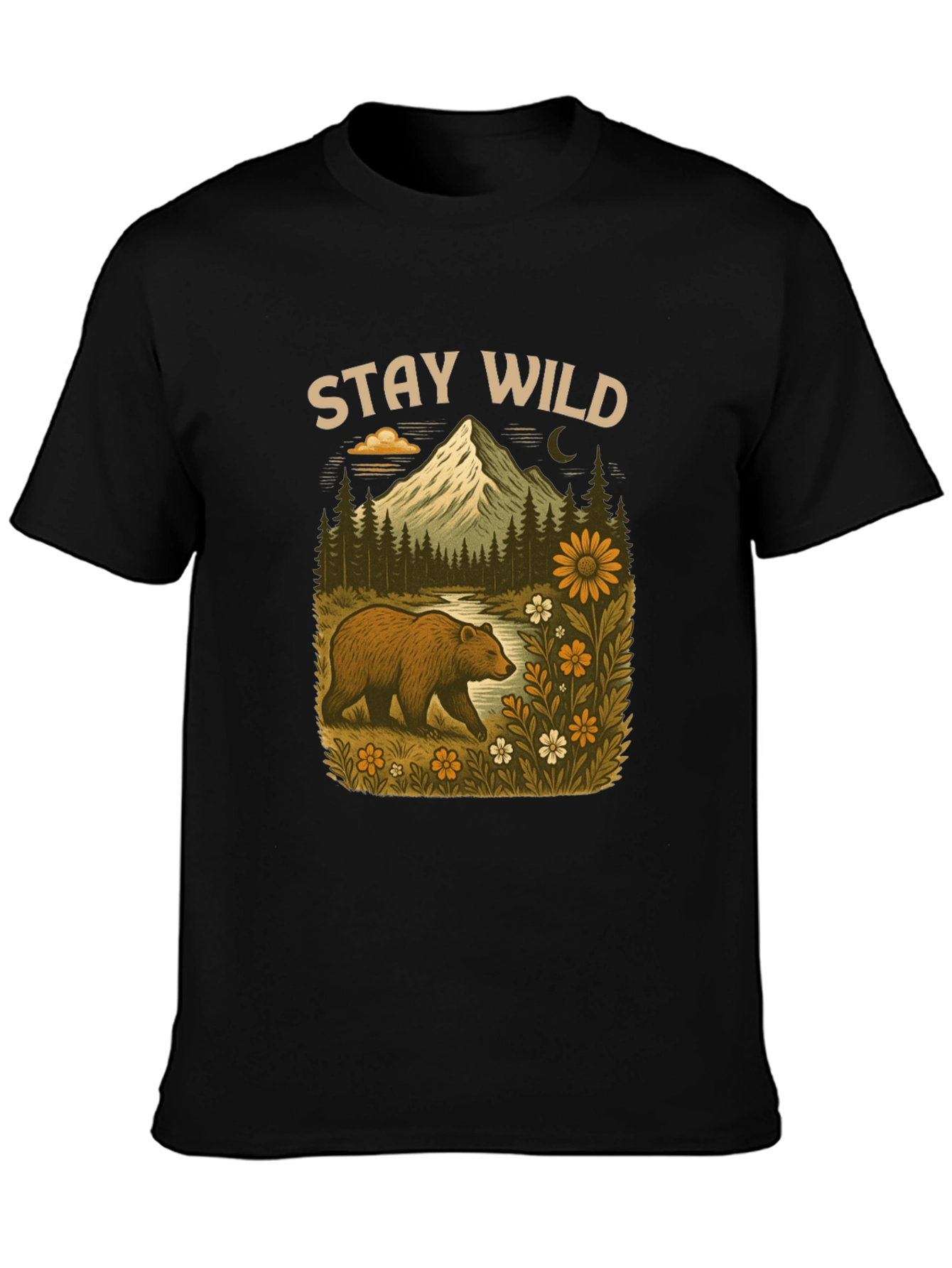 Stay Wild Bear Mountain Graphic Tee