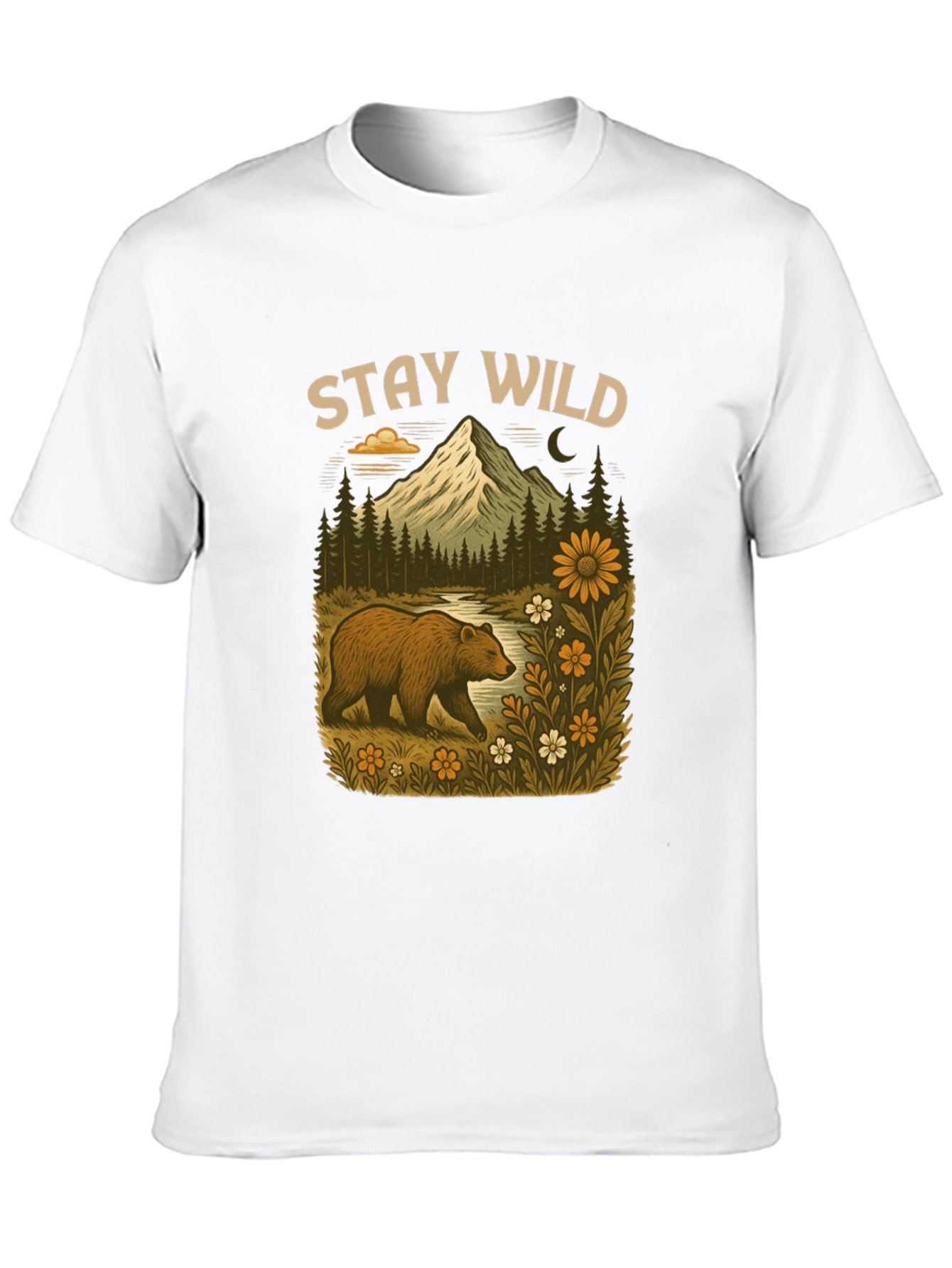 Stay Wild Bear Mountain Graphic Tee