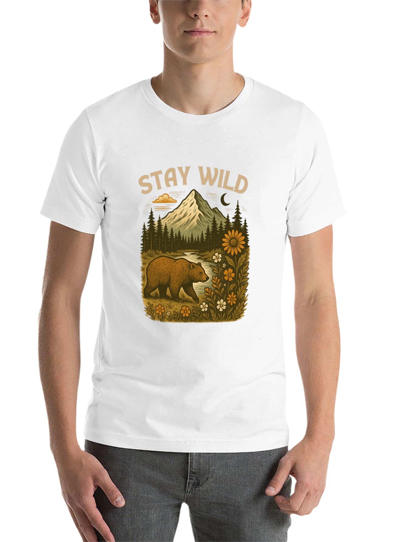 Stay Wild Bear Mountain Graphic Tee