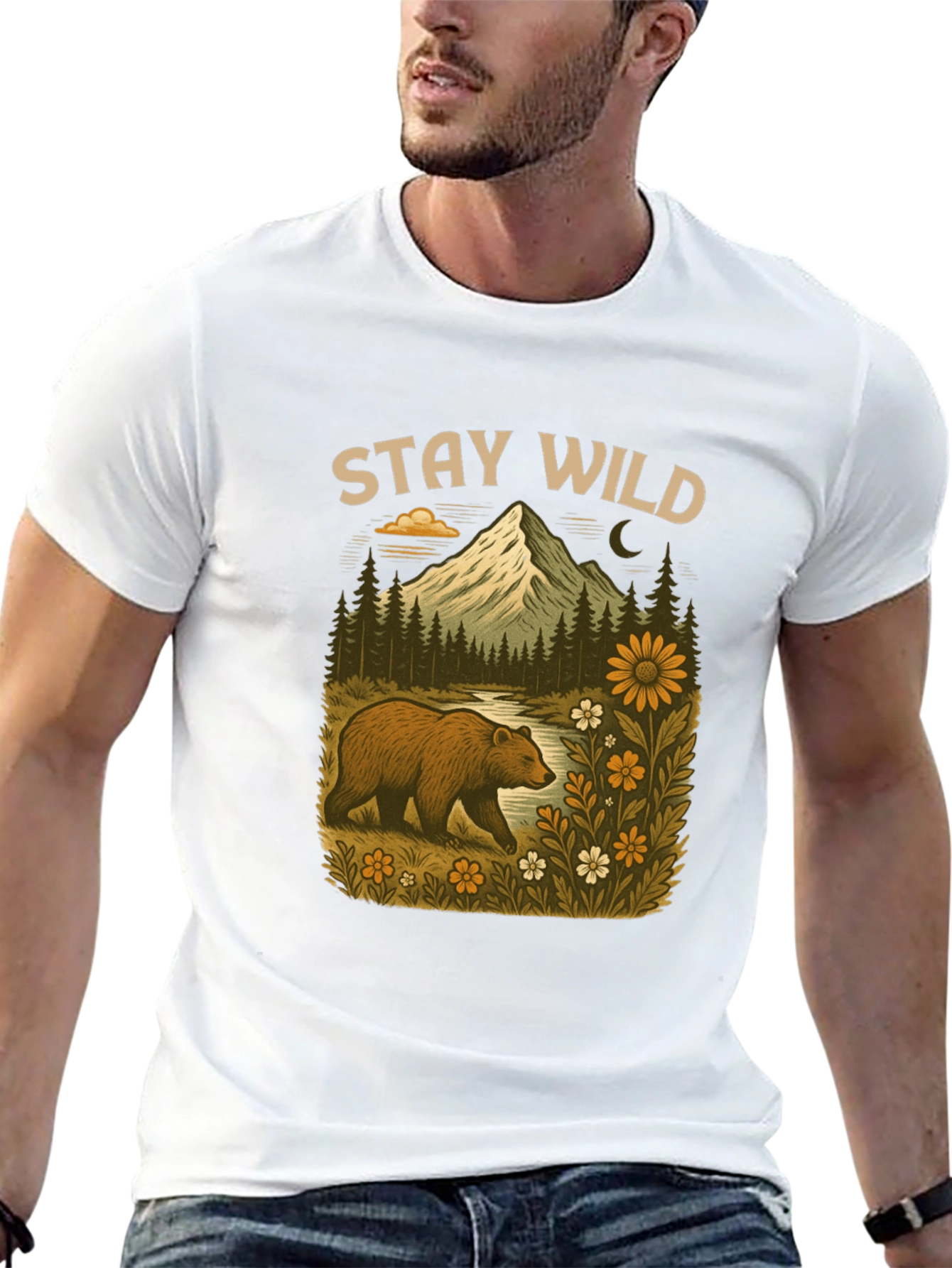 Stay Wild Bear Mountain Graphic Tee