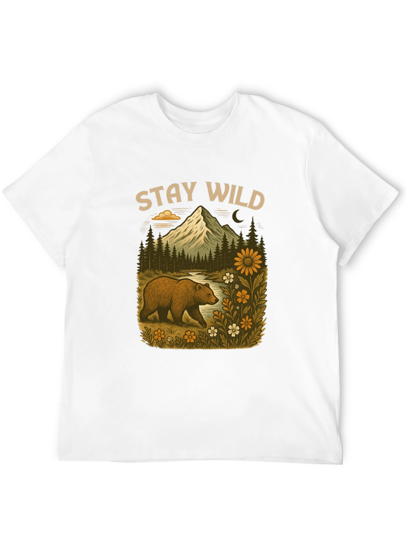 Stay Wild Bear Mountain Graphic Tee