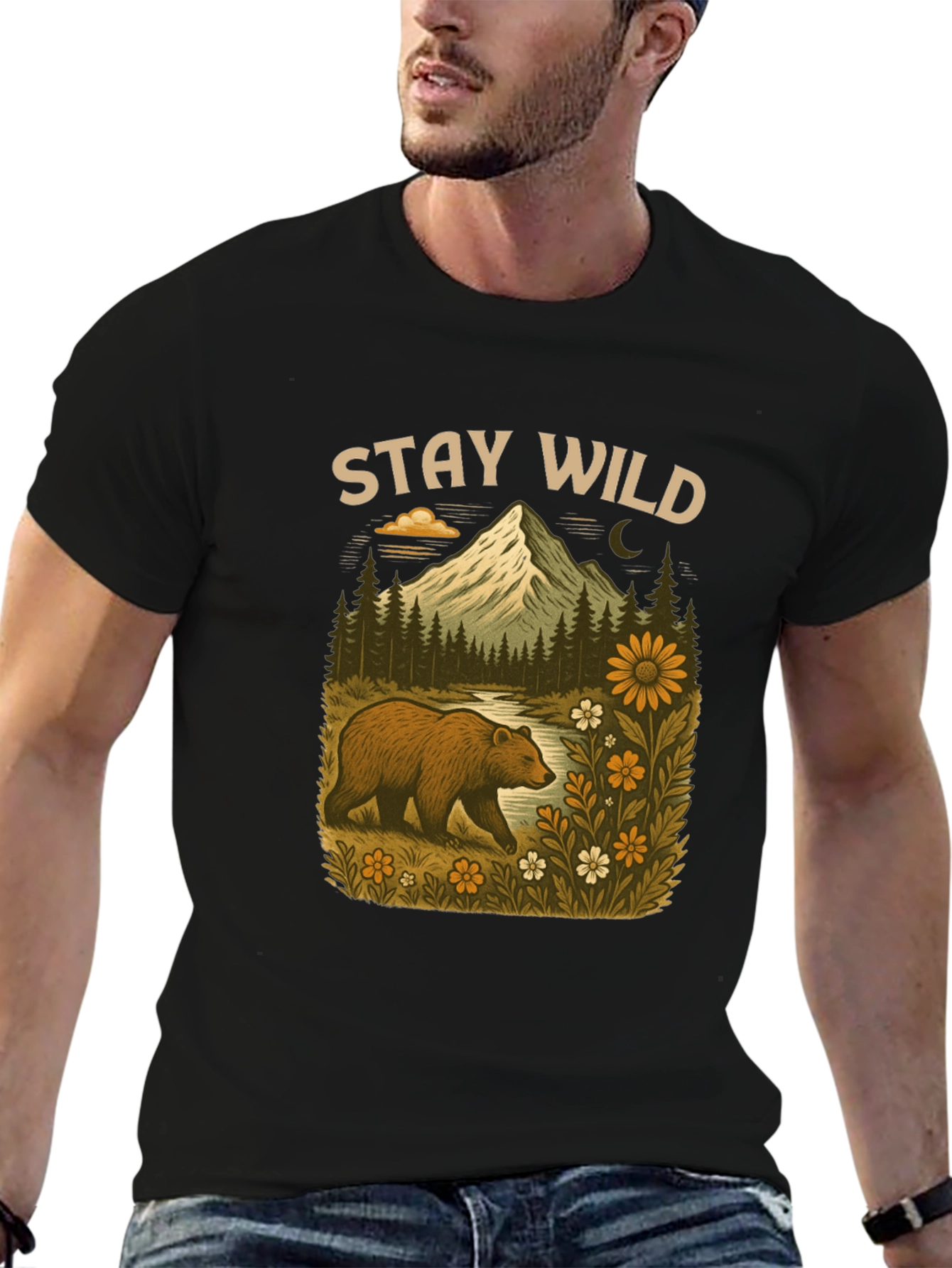 Stay Wild Bear Mountain Graphic Tee