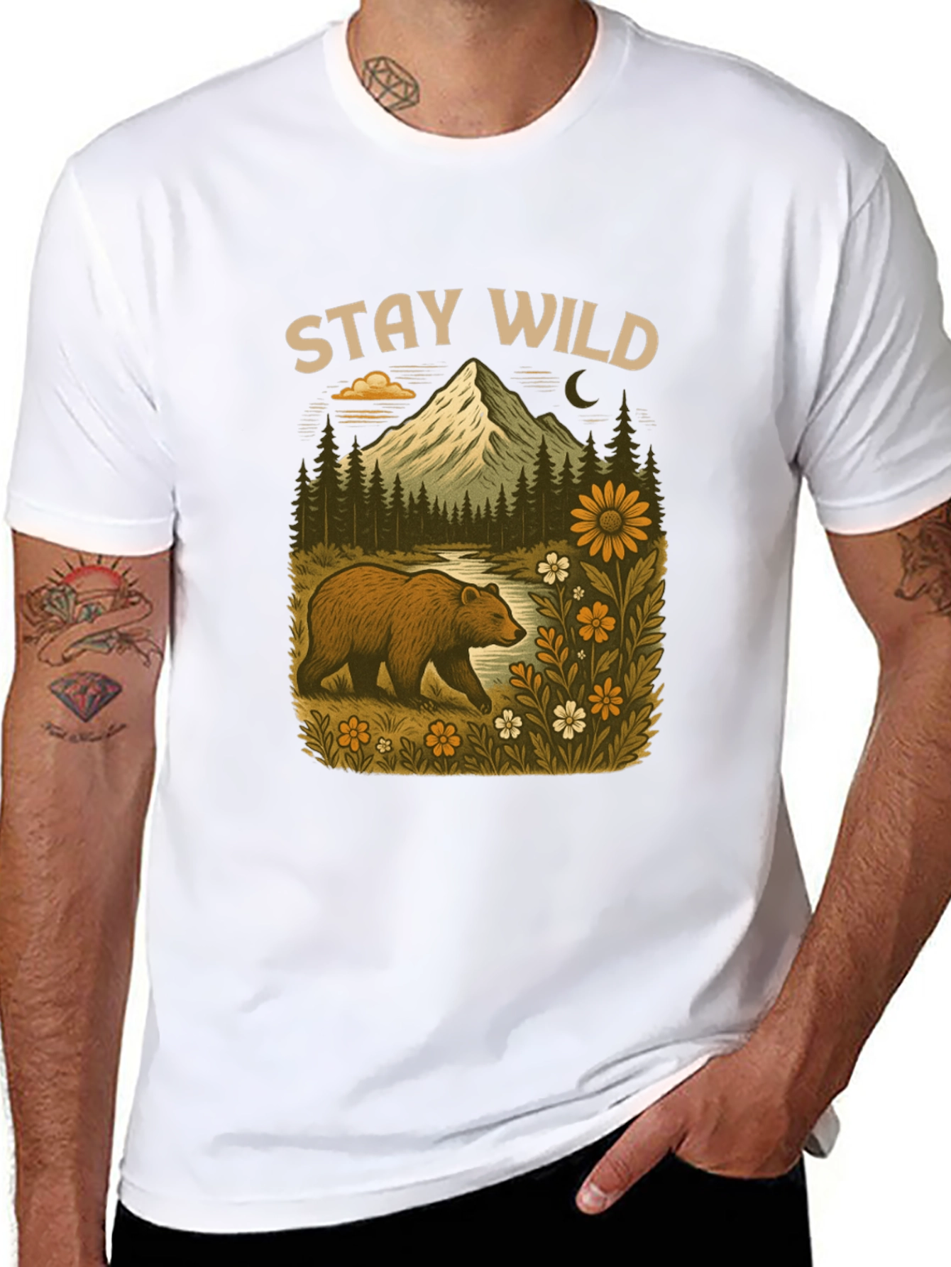 Stay Wild Bear Mountain Graphic Tee