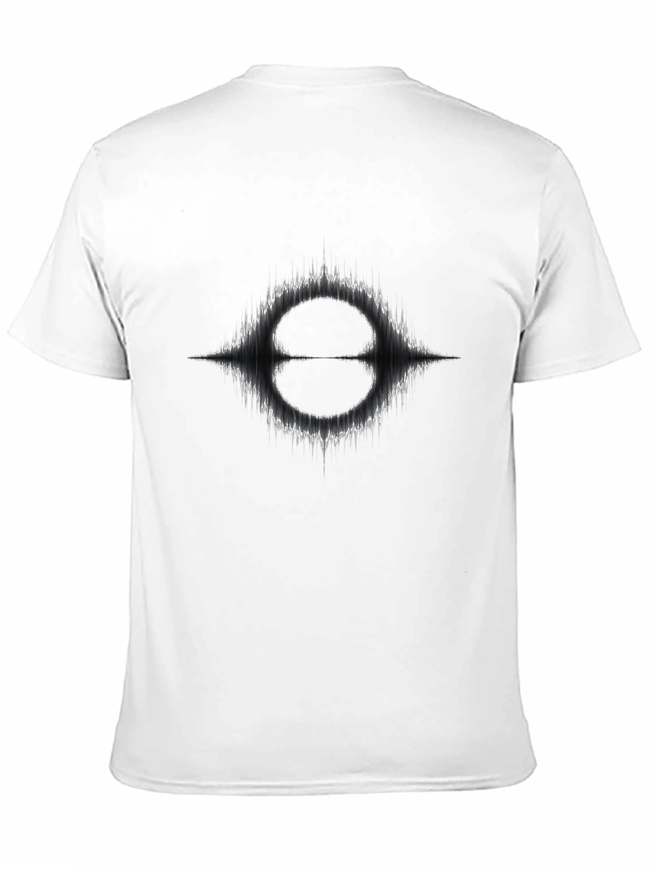 Abstract Soundwave Graphic T-Shirt - Modern Black Tee