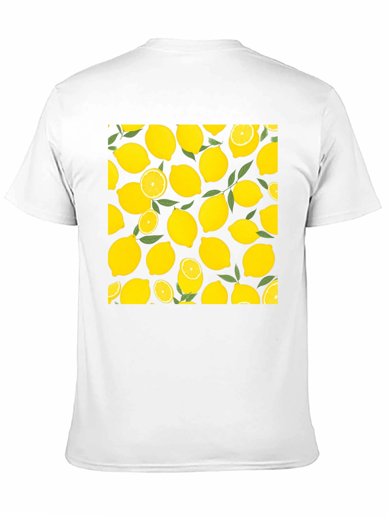 Lemon Print Black T-Shirt