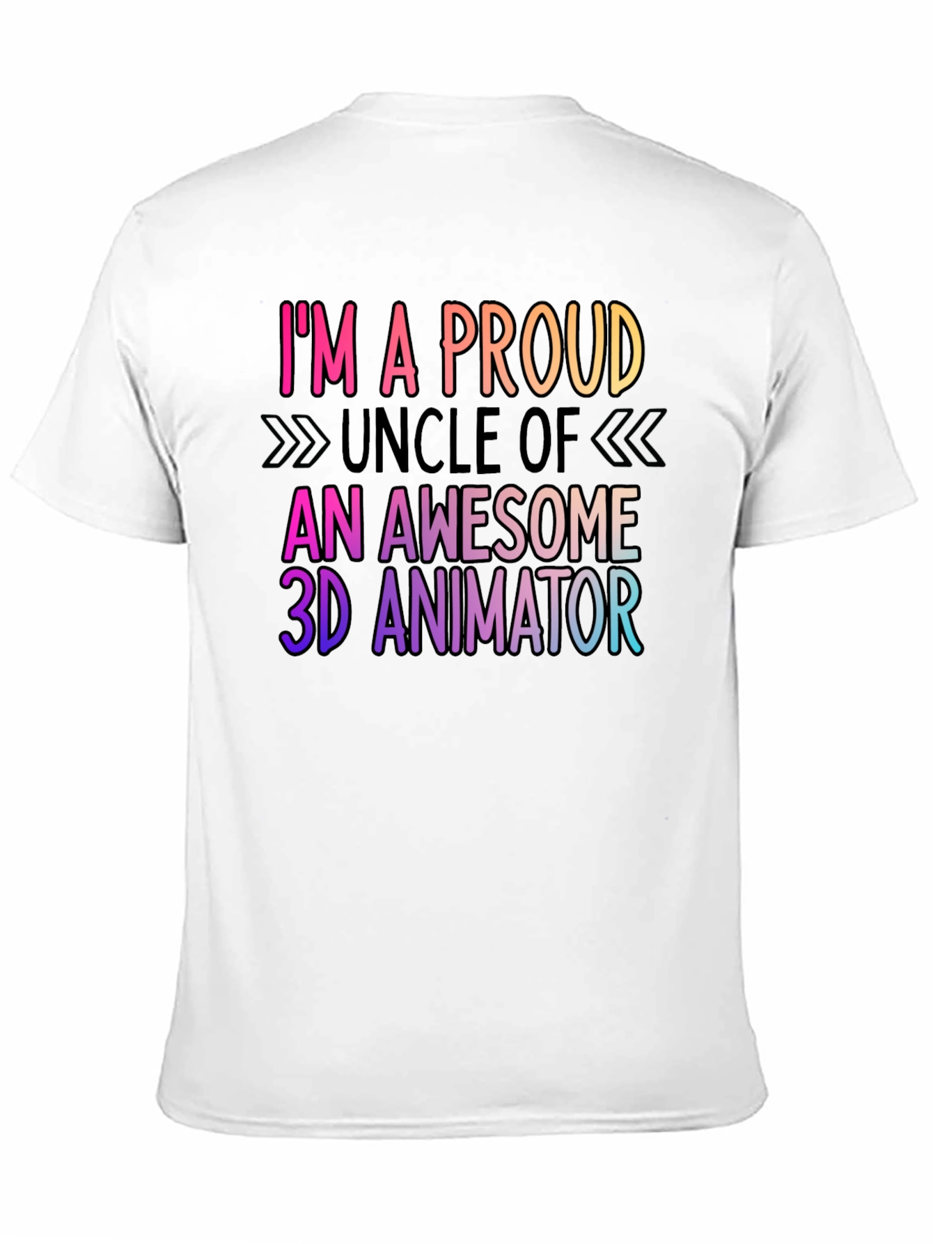 Proud Uncle of 3D Animator Graphic Tee