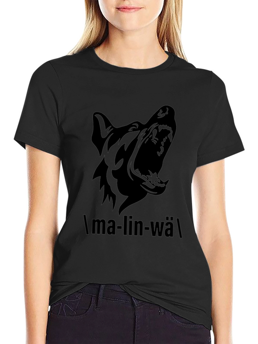 Black Wolf Graphic Tee - Malinois Breed