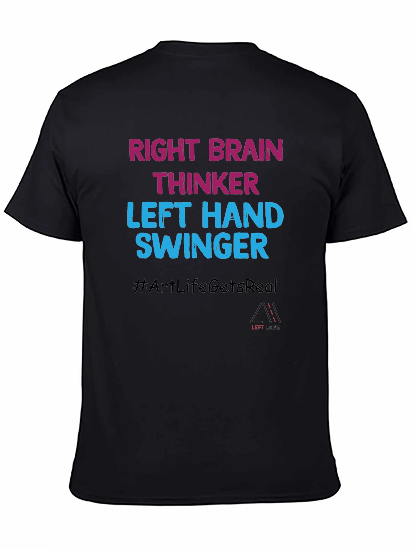 Right Brain Thinker Tee - Left Hand Swinger Design