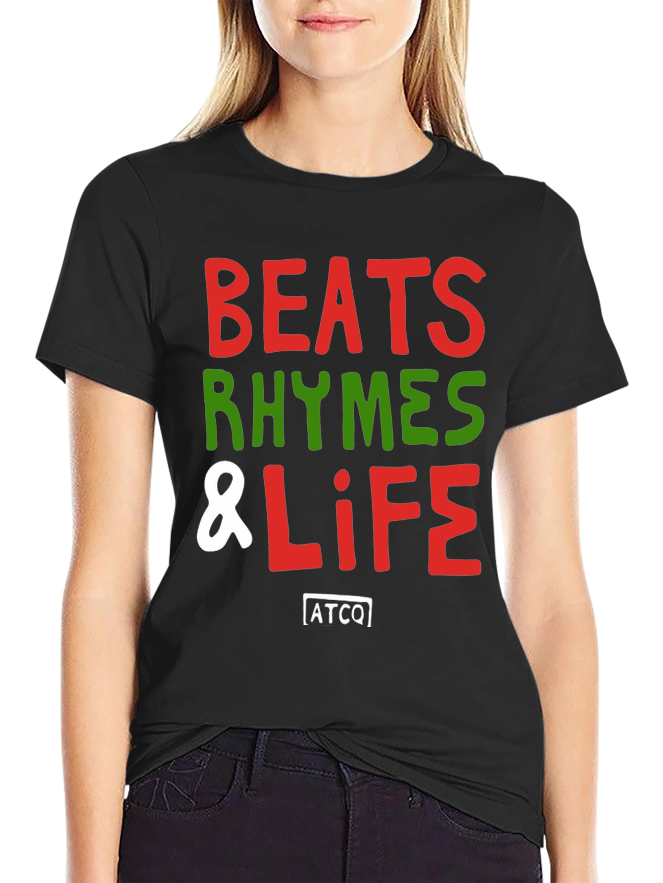 Beats Rhymes & Life Crew Neck T-Shirt