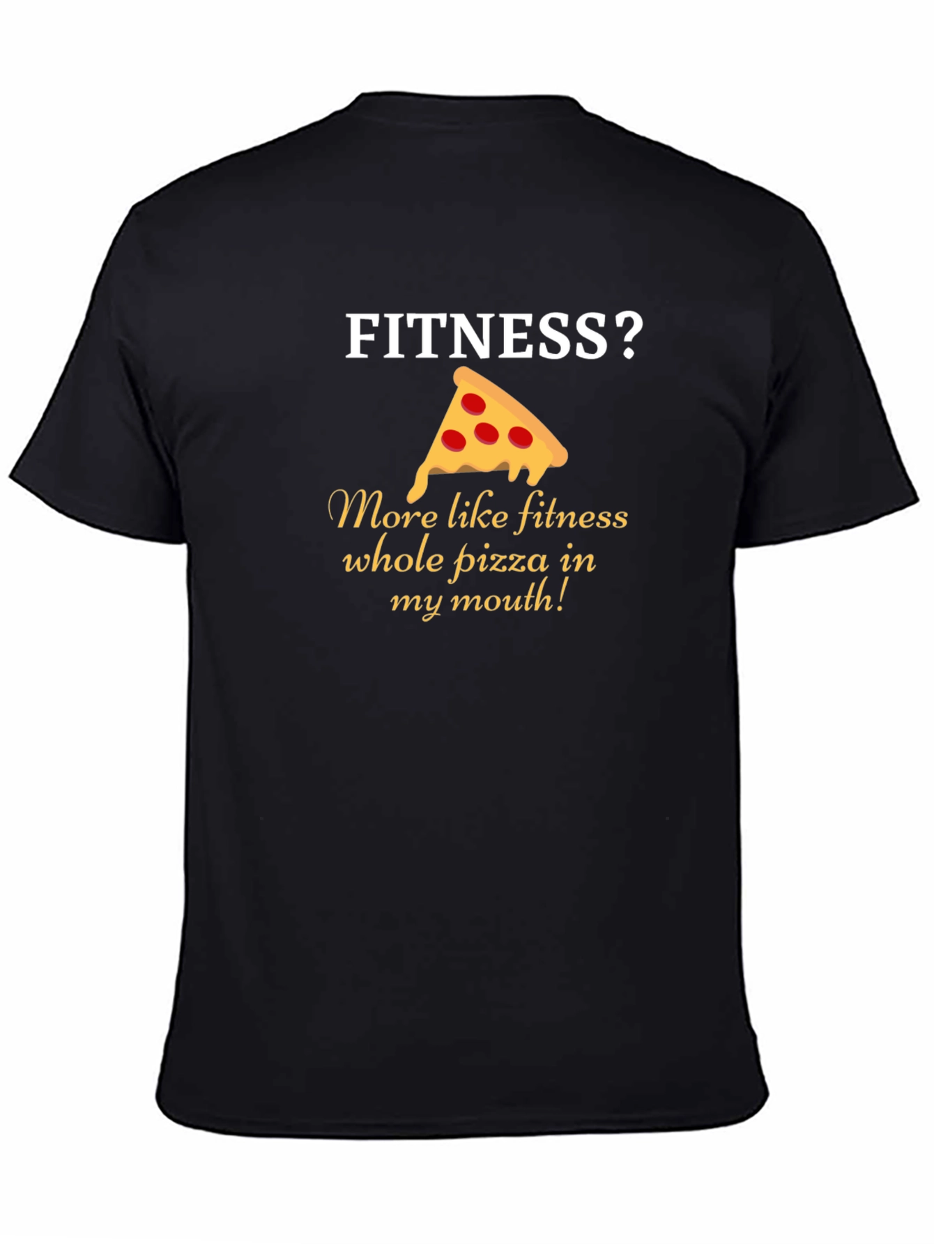Pizza Fitness T-Shirt Funny Gym Tee