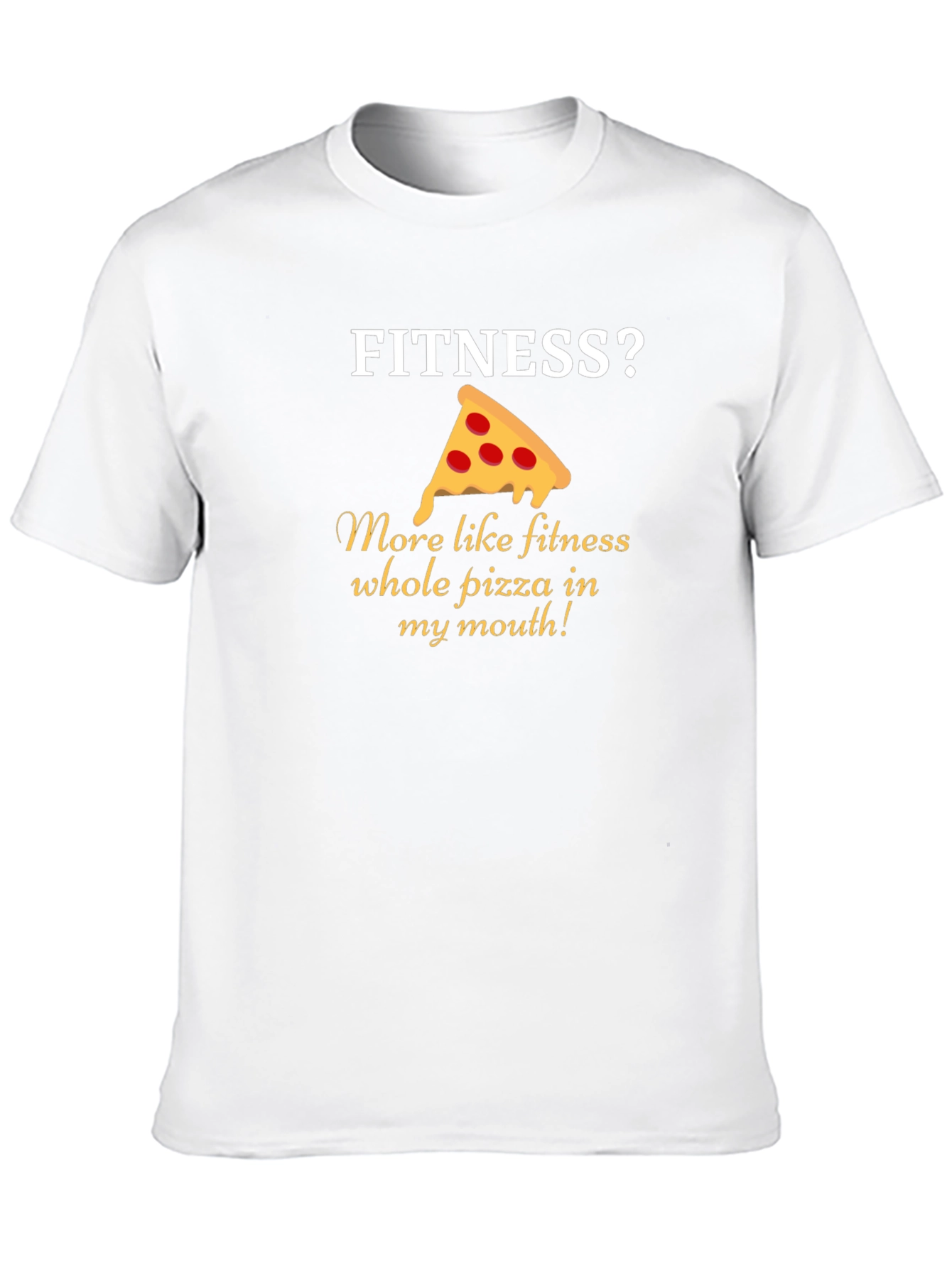 Pizza Fitness T-Shirt Funny Gym Tee